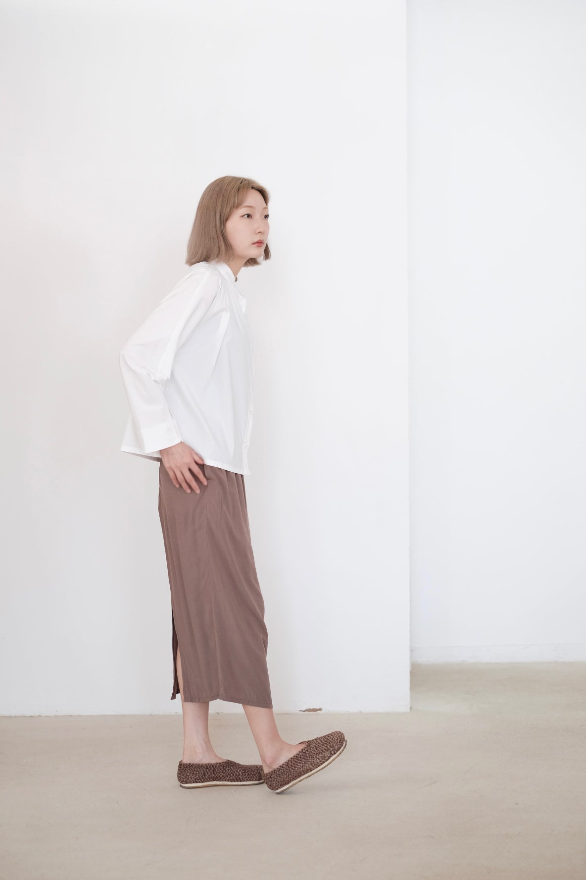 PENCIL SKIRT (KHAKI)