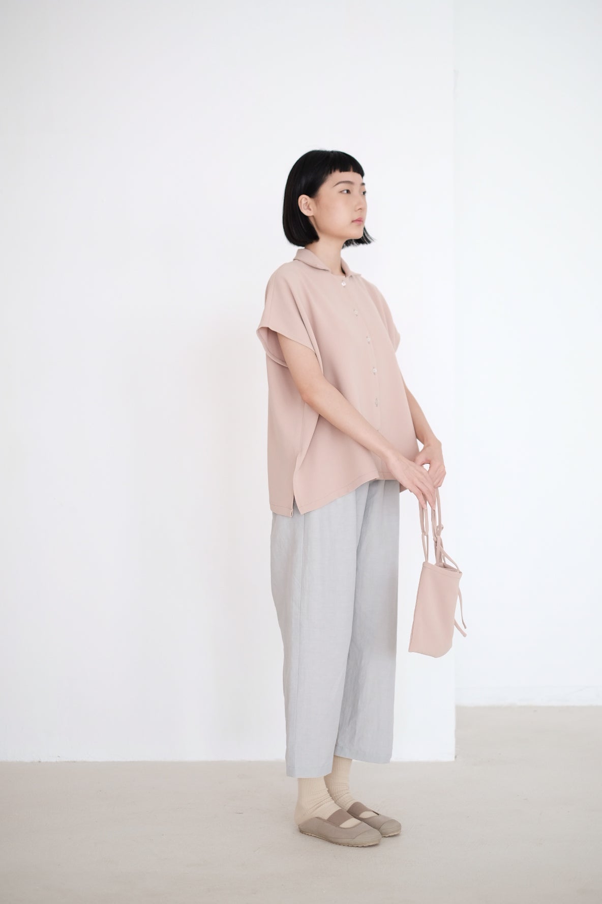 LAYLA BOX BLOUSE (NUDE PINK)