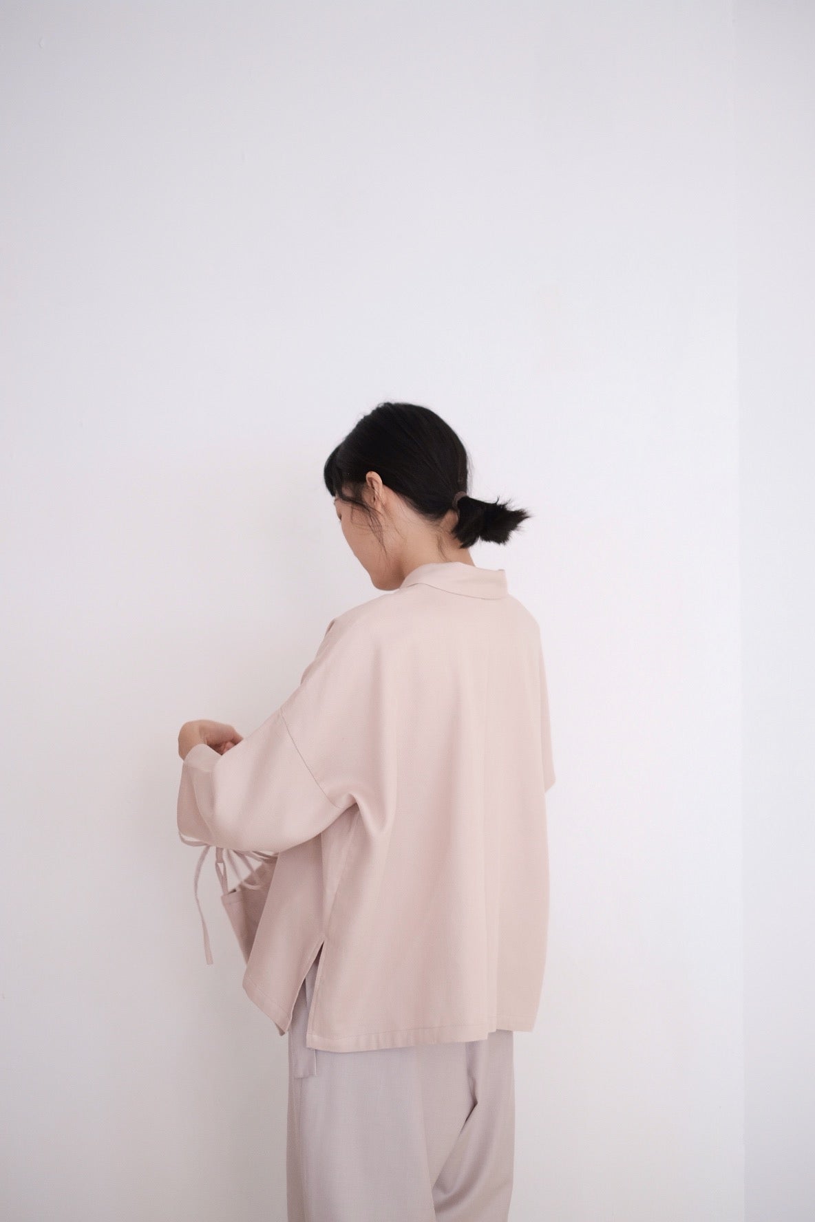 LAYLA BOX LONG SLEEVES BLOUSE (DUSTY PINK) PRE ORDER