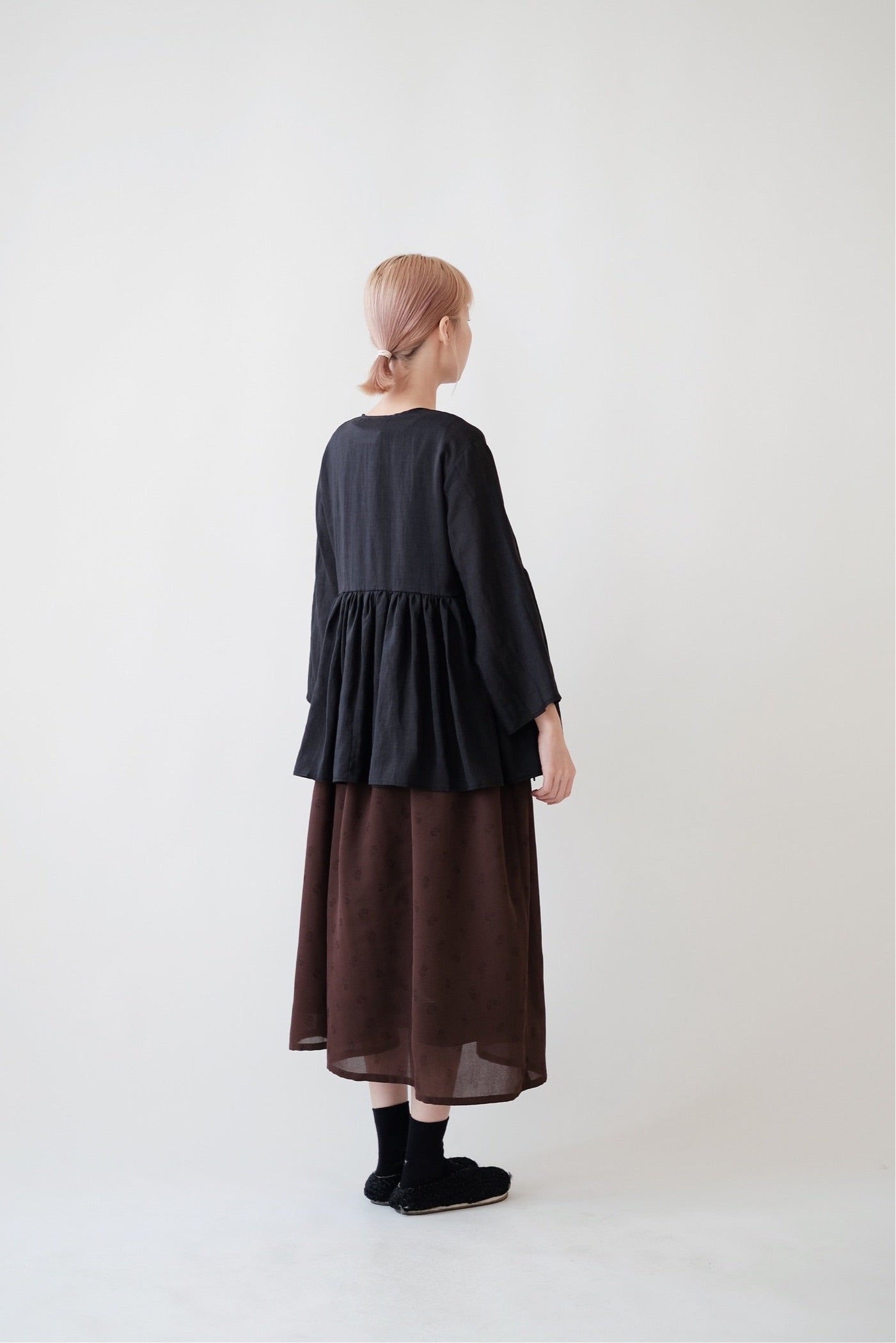 KĒKI LAYER BLOUSES WITH STRAPPING (BLACK)