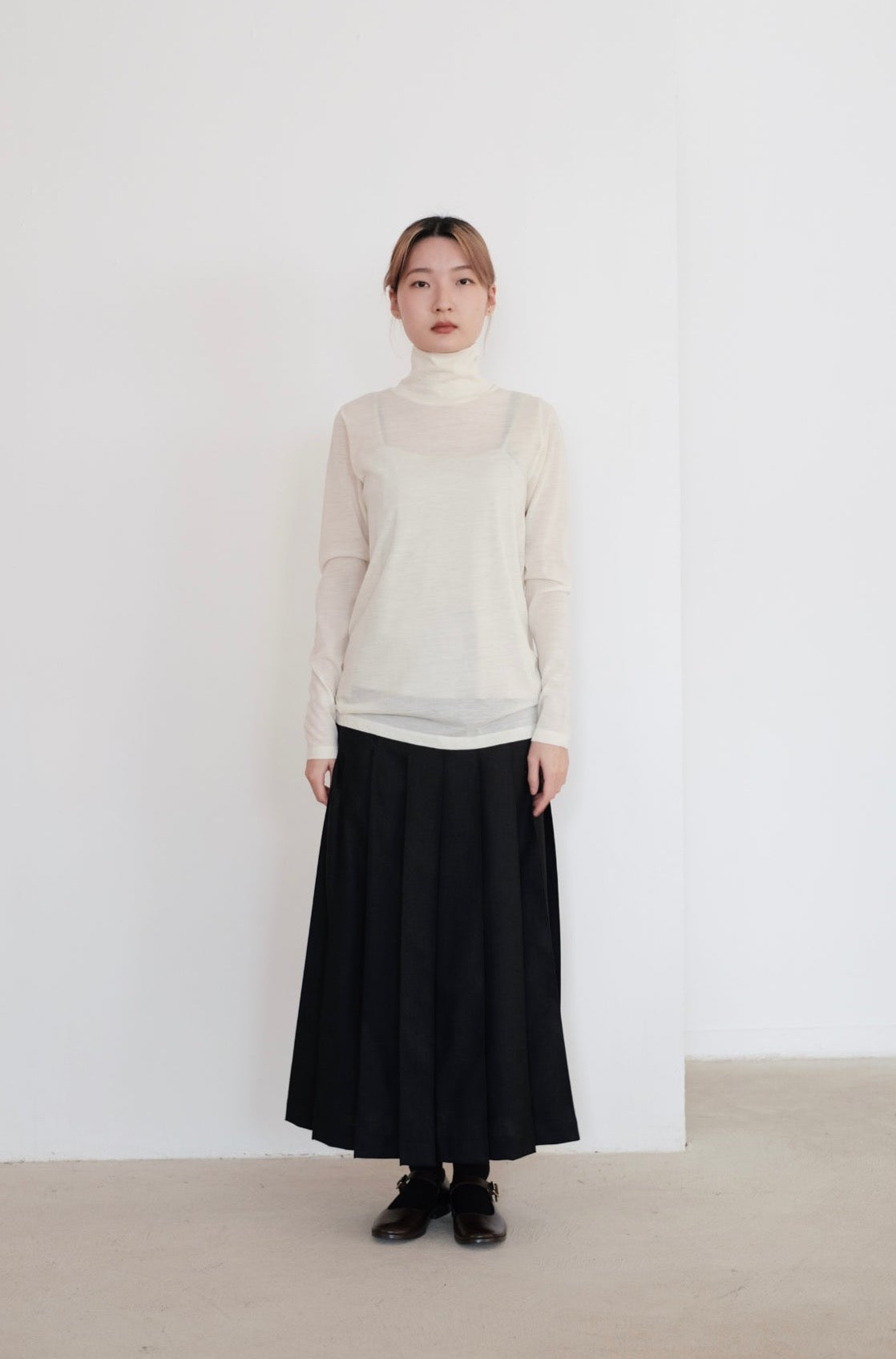 CACHI TURTLENECK TOP (CREAM)