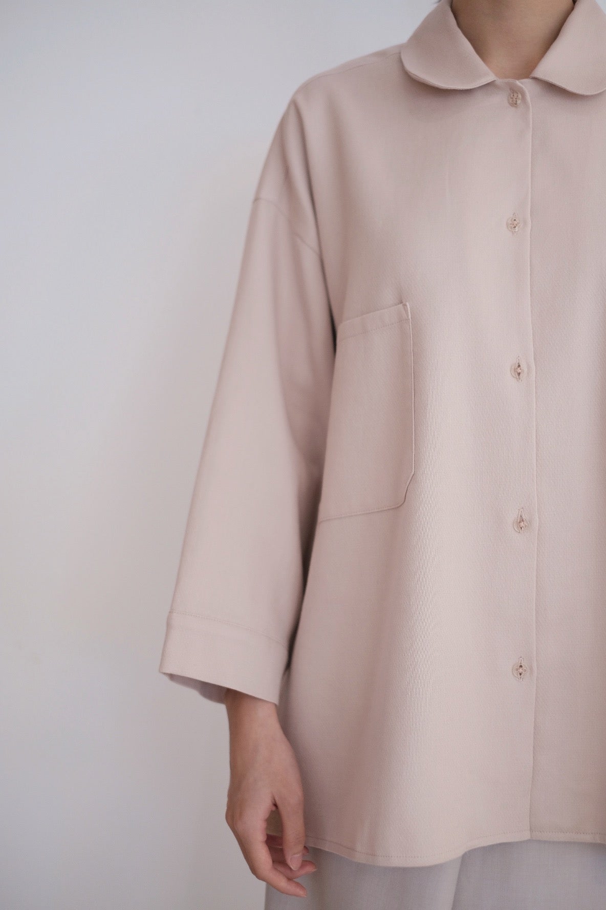 MELLOW OVERSIZED BLOUSE IN DUSTY PINK