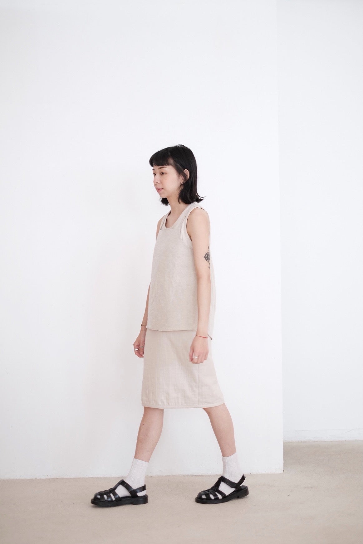 ISLA DRESS (BEIGE)