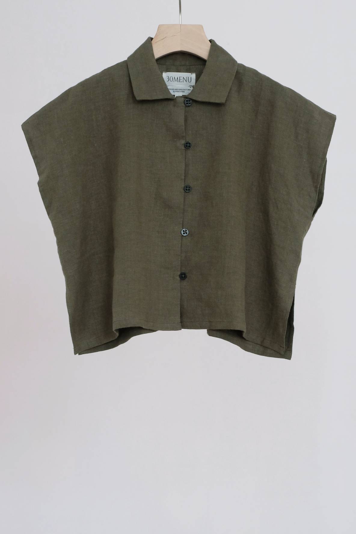 LYRA BOX BLOUSE (OLIVE)