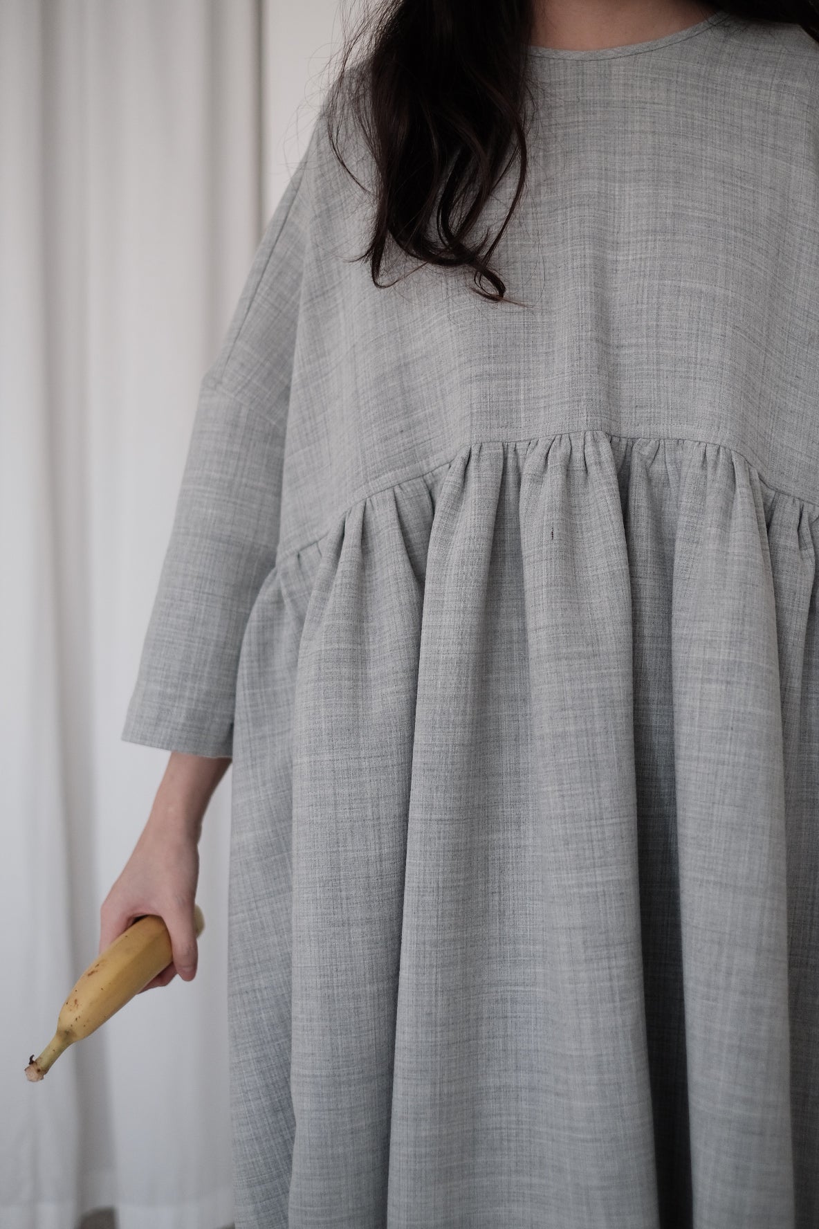 SNOW GREY MIA DRESS