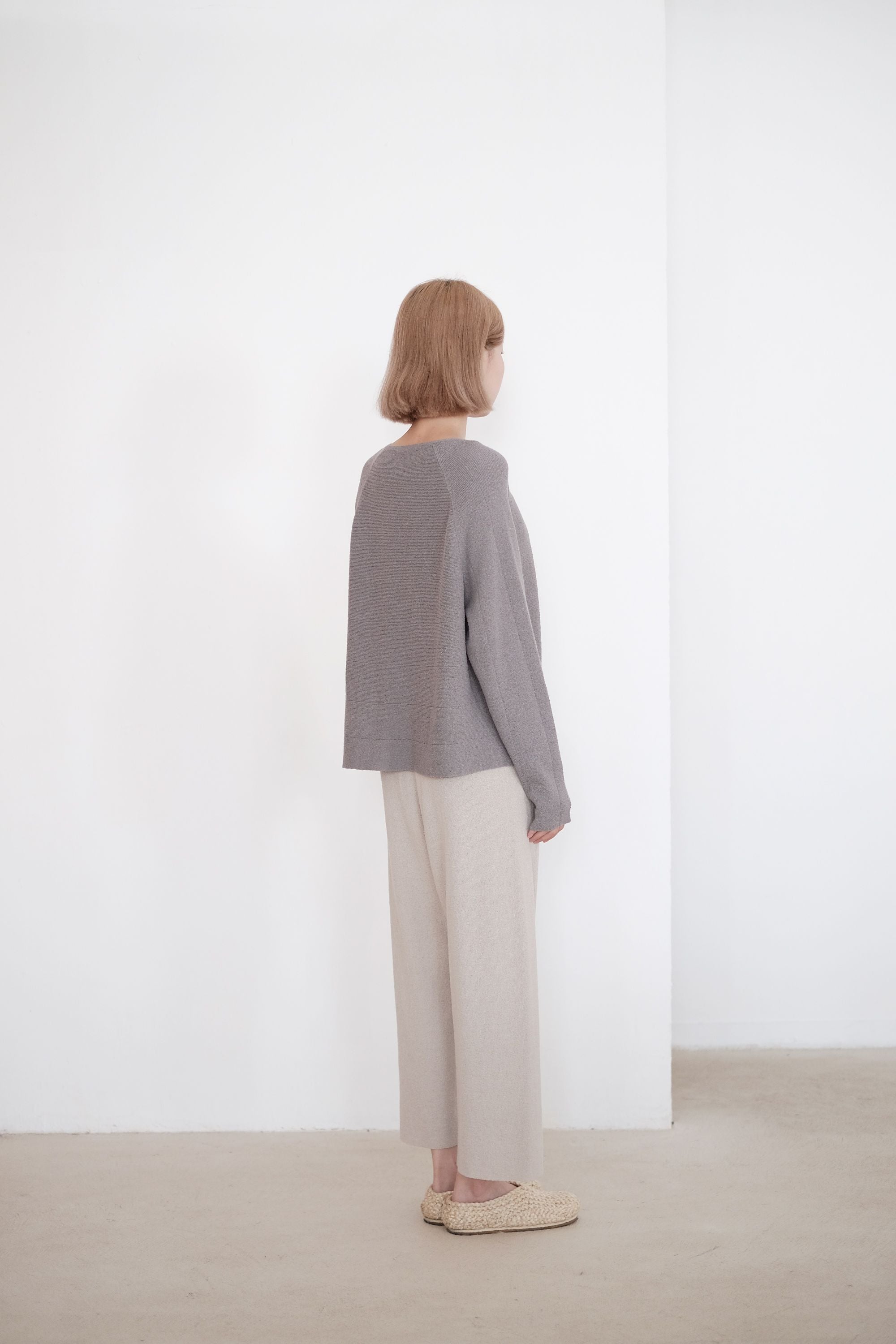 FLURINA KNIT PANTS (LIGHT GREY)