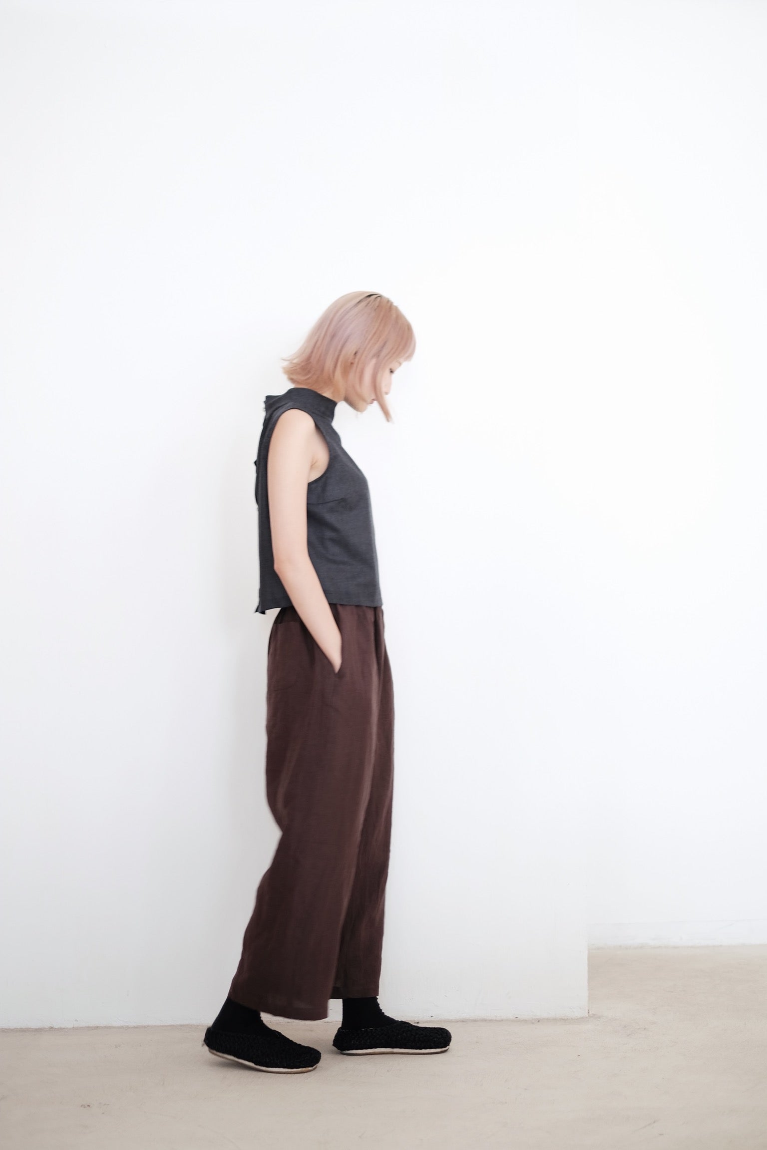 OBAASAN PANTS (BROWN)