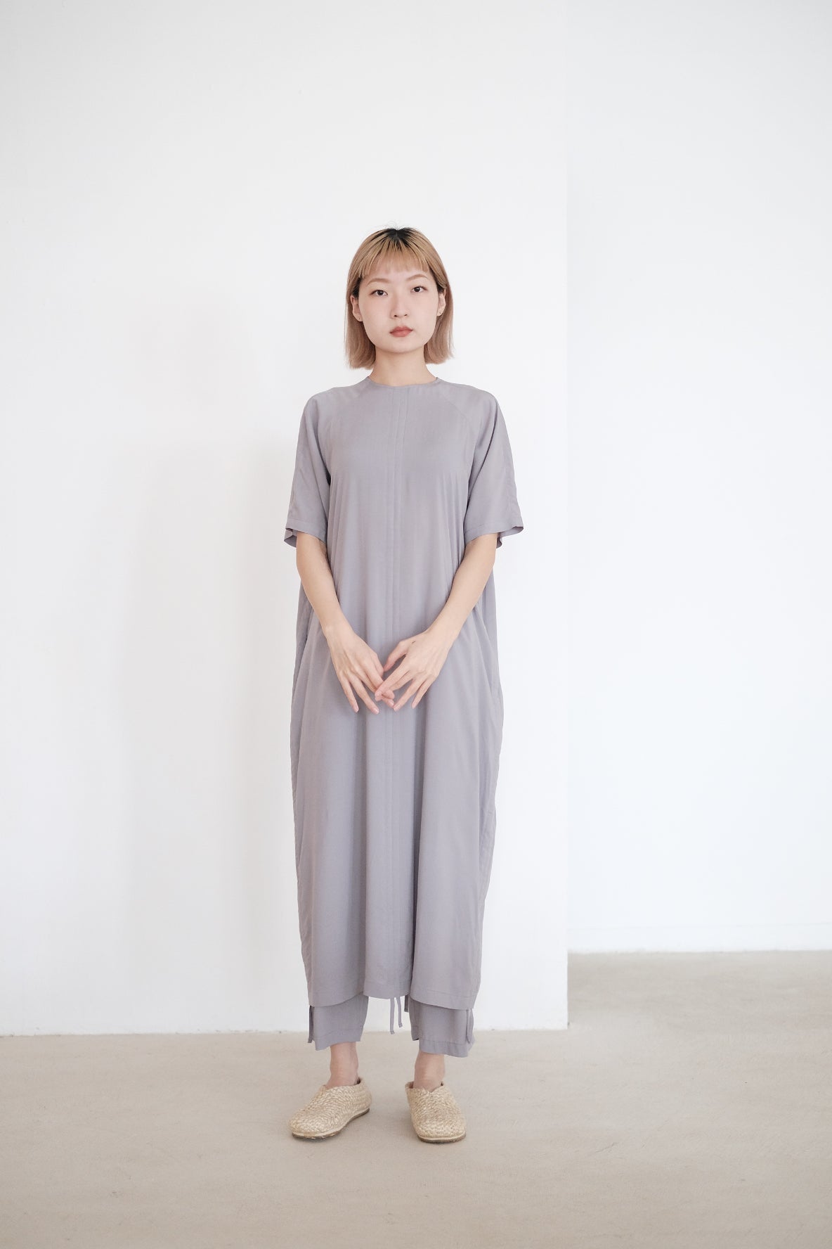 ABBY DRESS (LIGHT GREY)