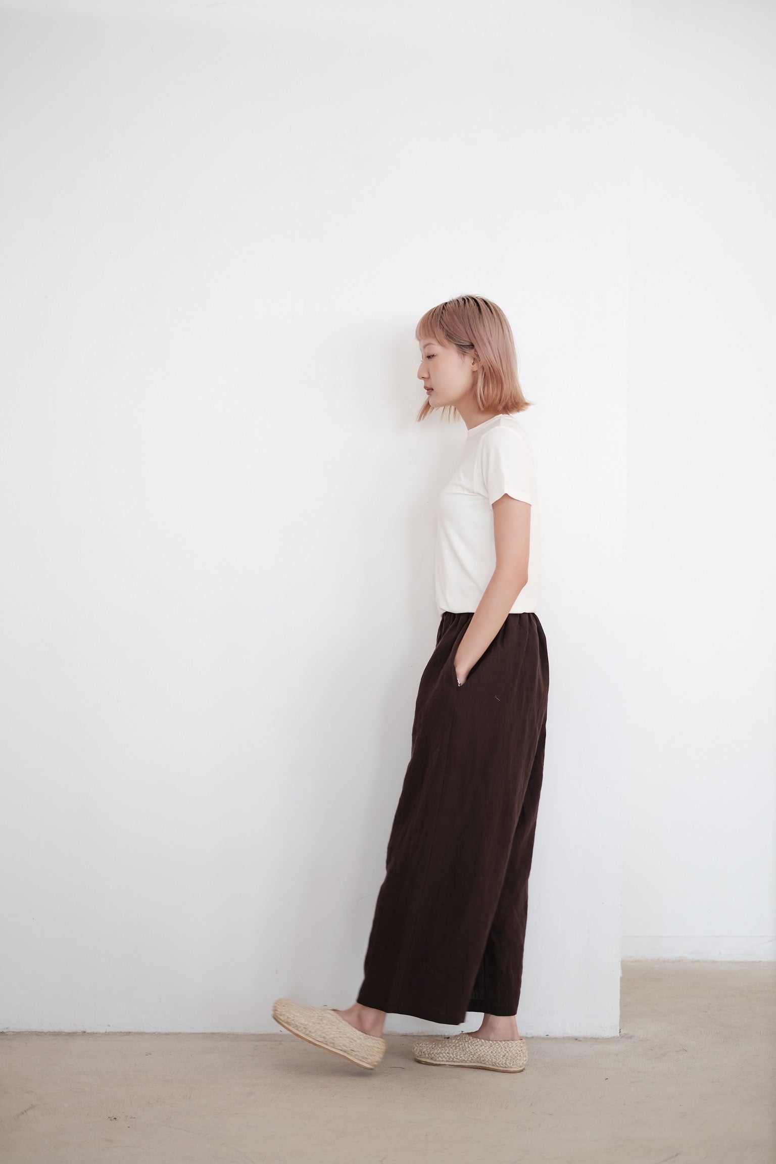 OBAASAN PANTS (BROWN)