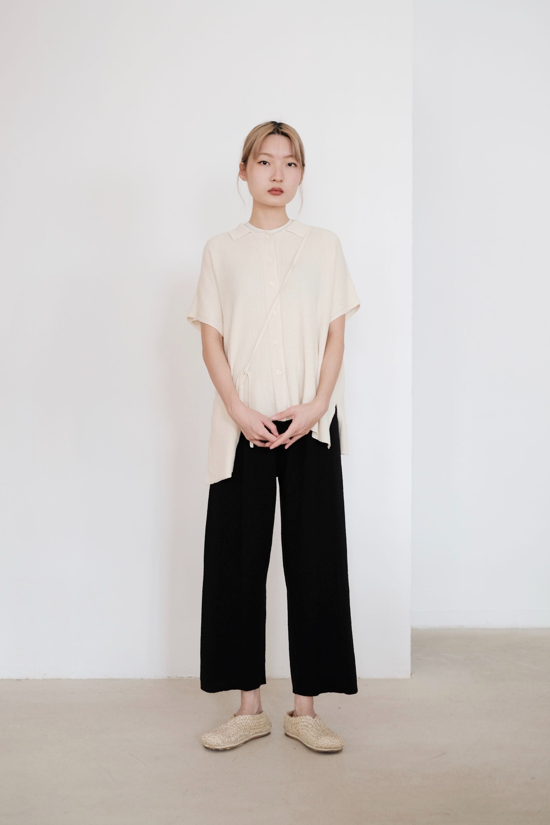 FLURINA KNIT PANTS (BLACK)