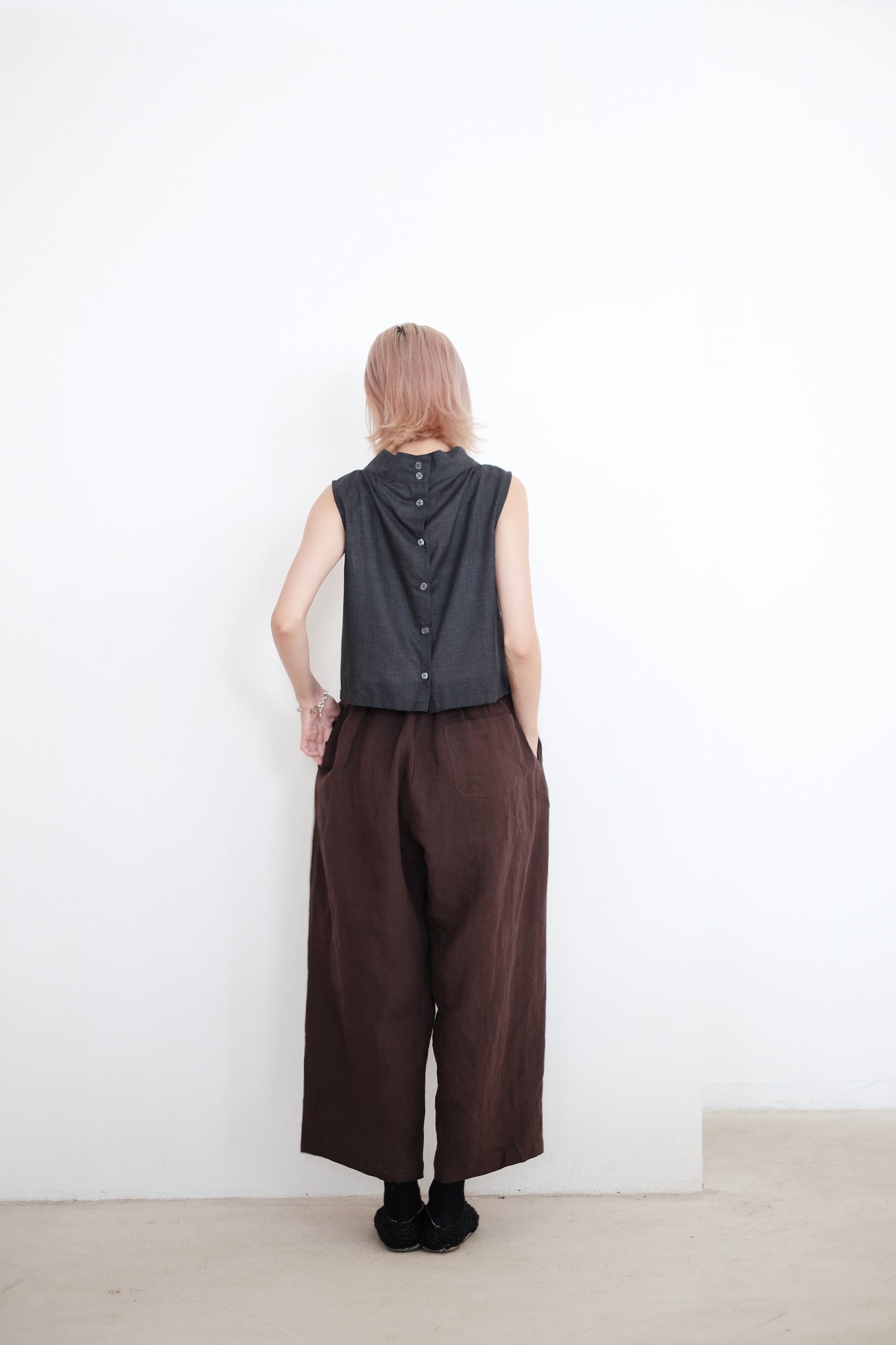 OBAASAN PANTS (BROWN)