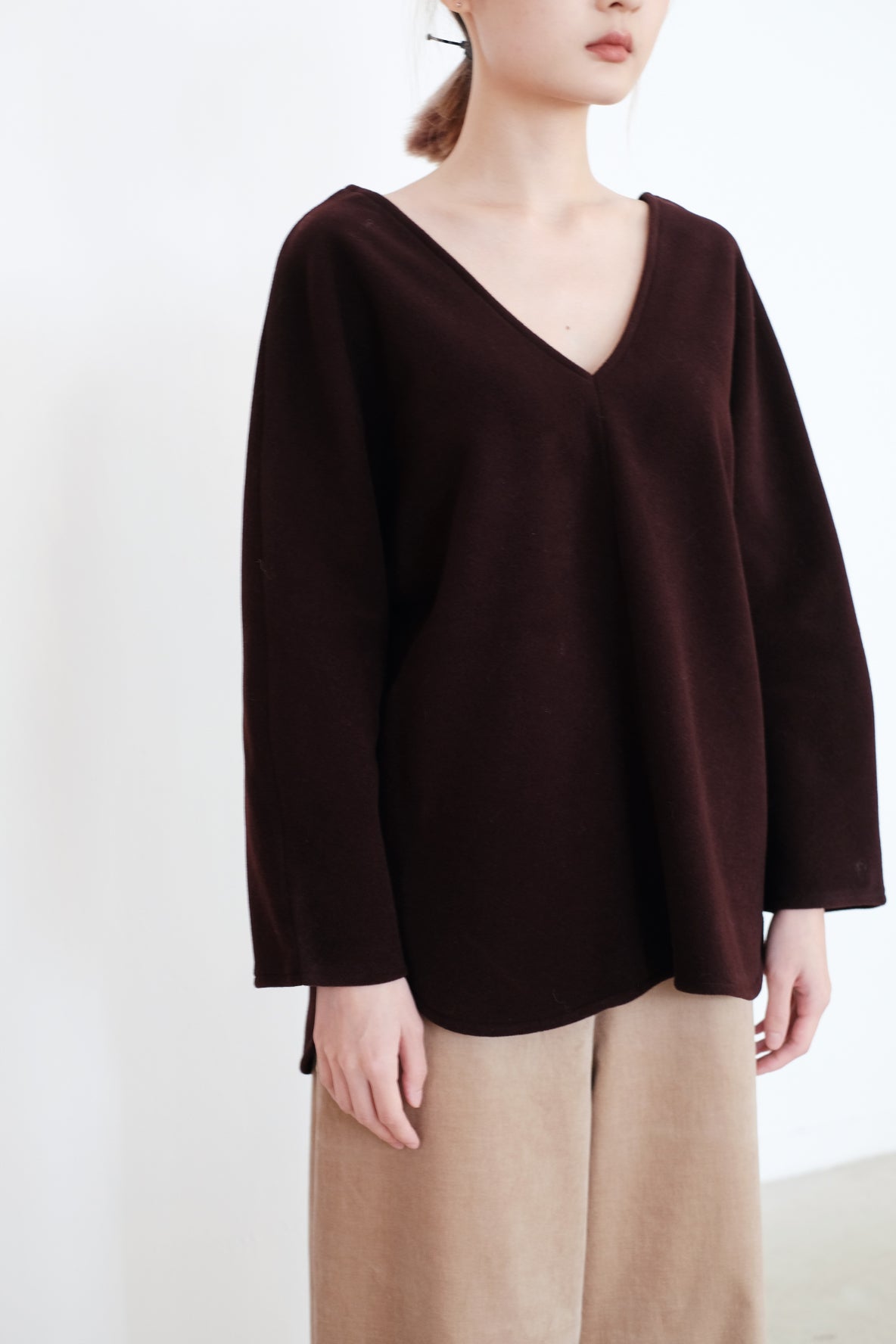 JYUN BLOUSE (BURGUNDY)