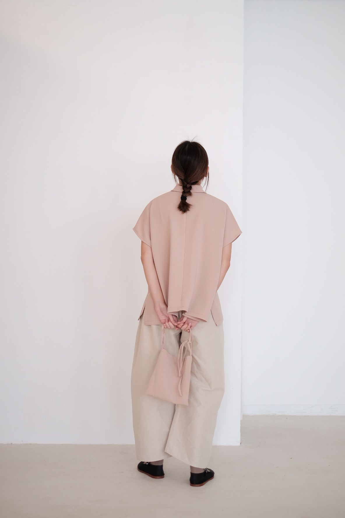 LAYLA BOX BLOUSE (NUDE PINK)