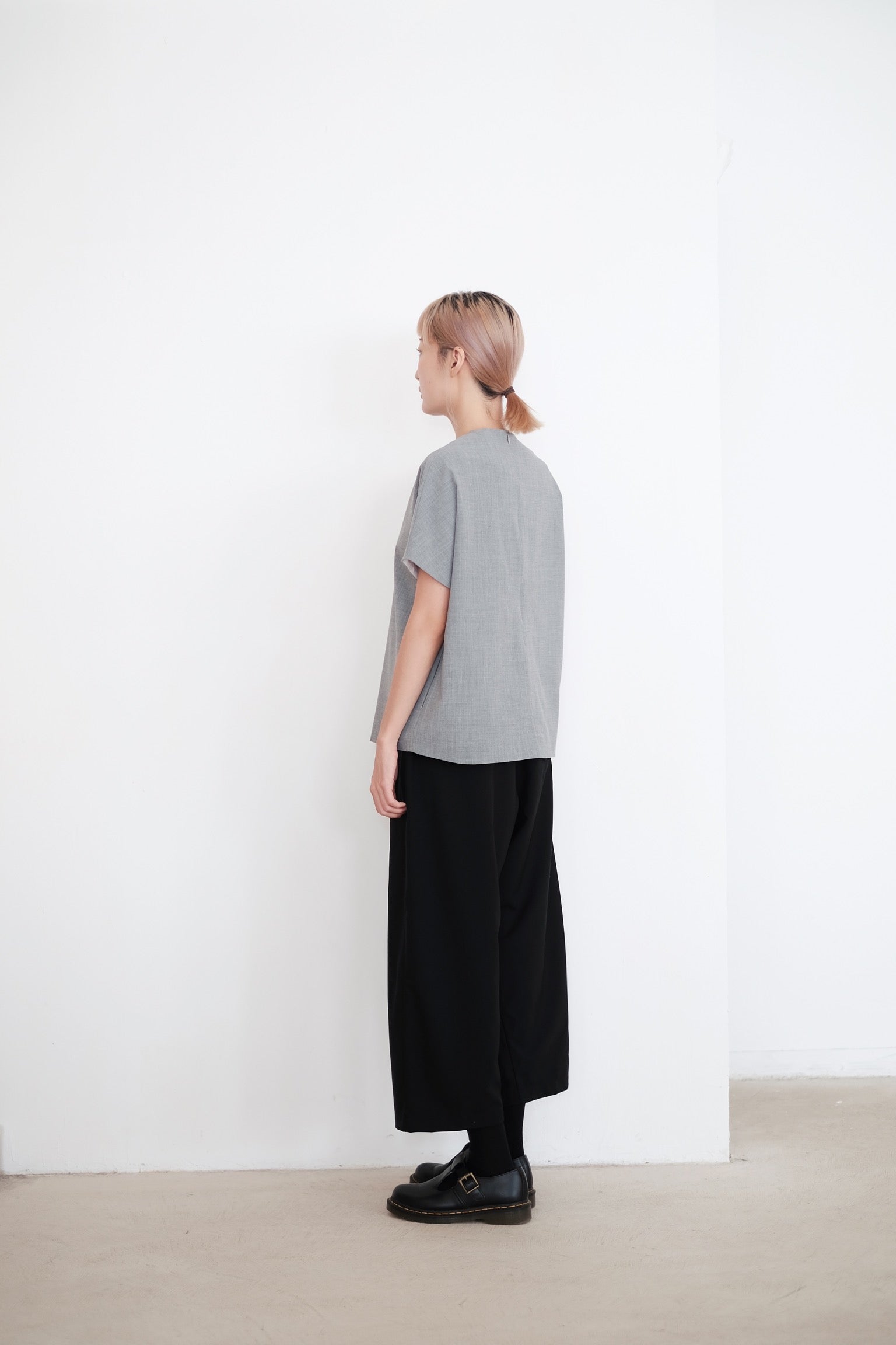 GRANDMA PANTS IN WOOL (BLACK)