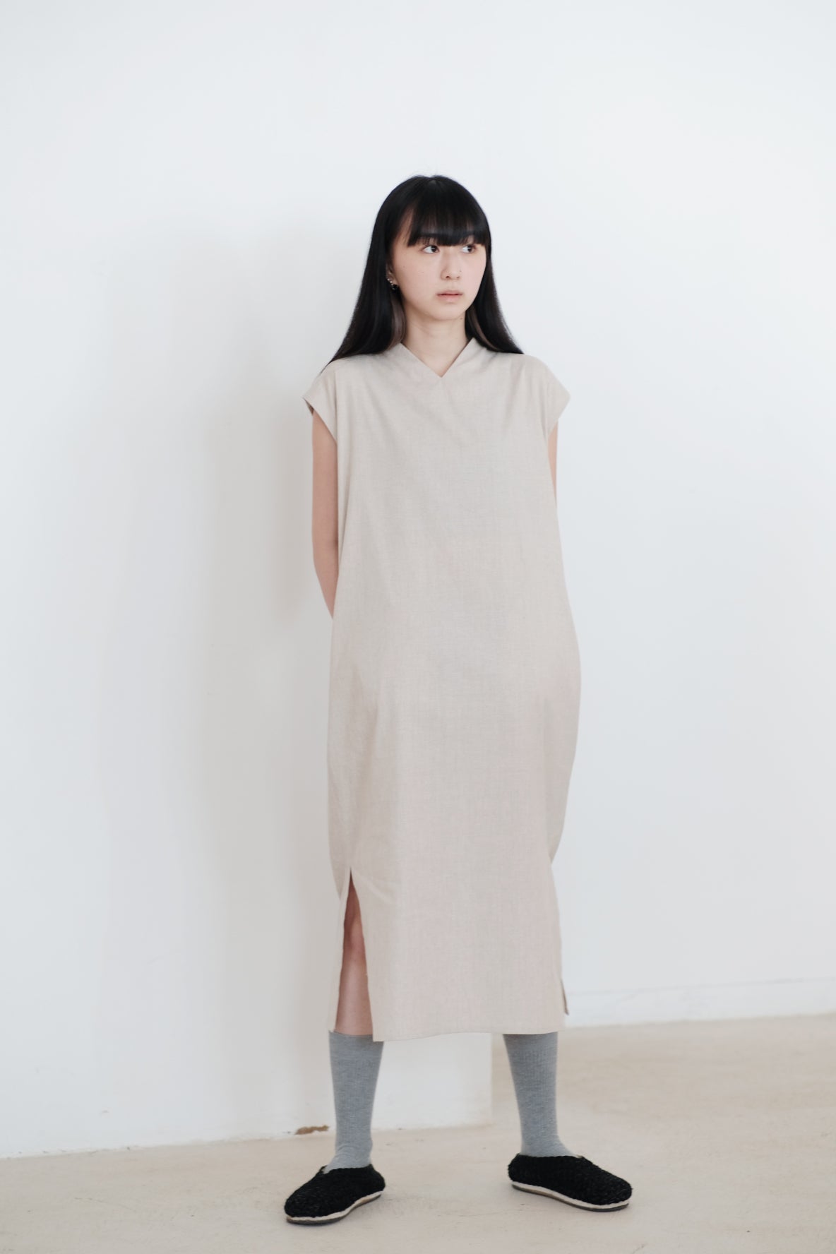 JOSLYN DRESS (BEIGE)