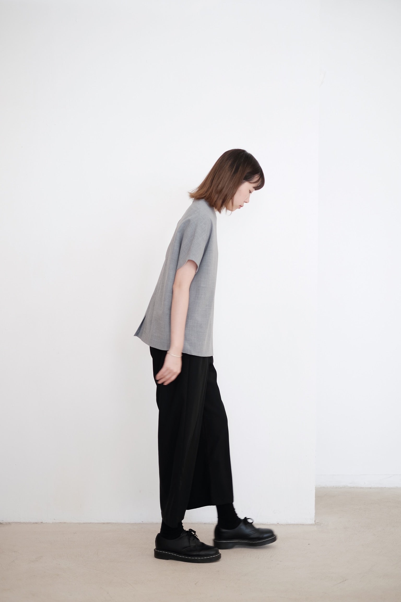 GRANDMA PANTS IN WOOL (BLACK)