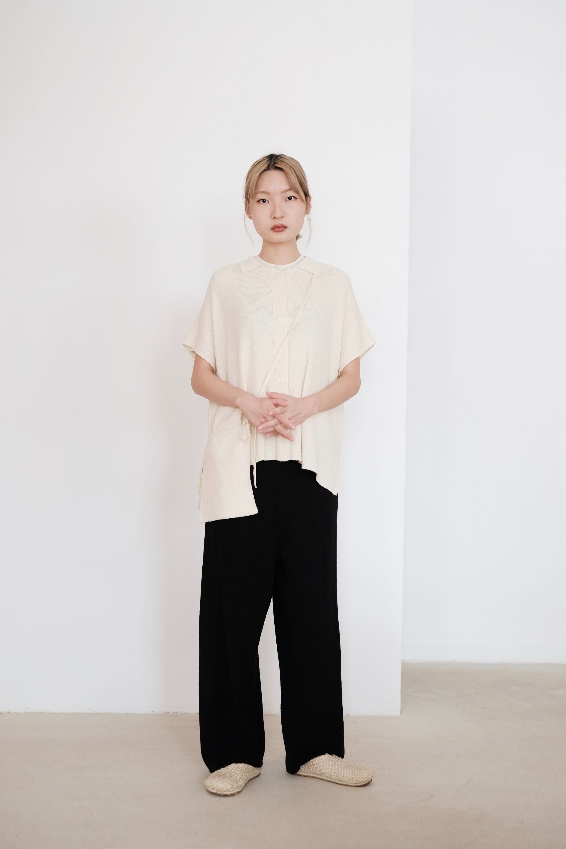 FLURINA KNIT PANTS (BLACK)