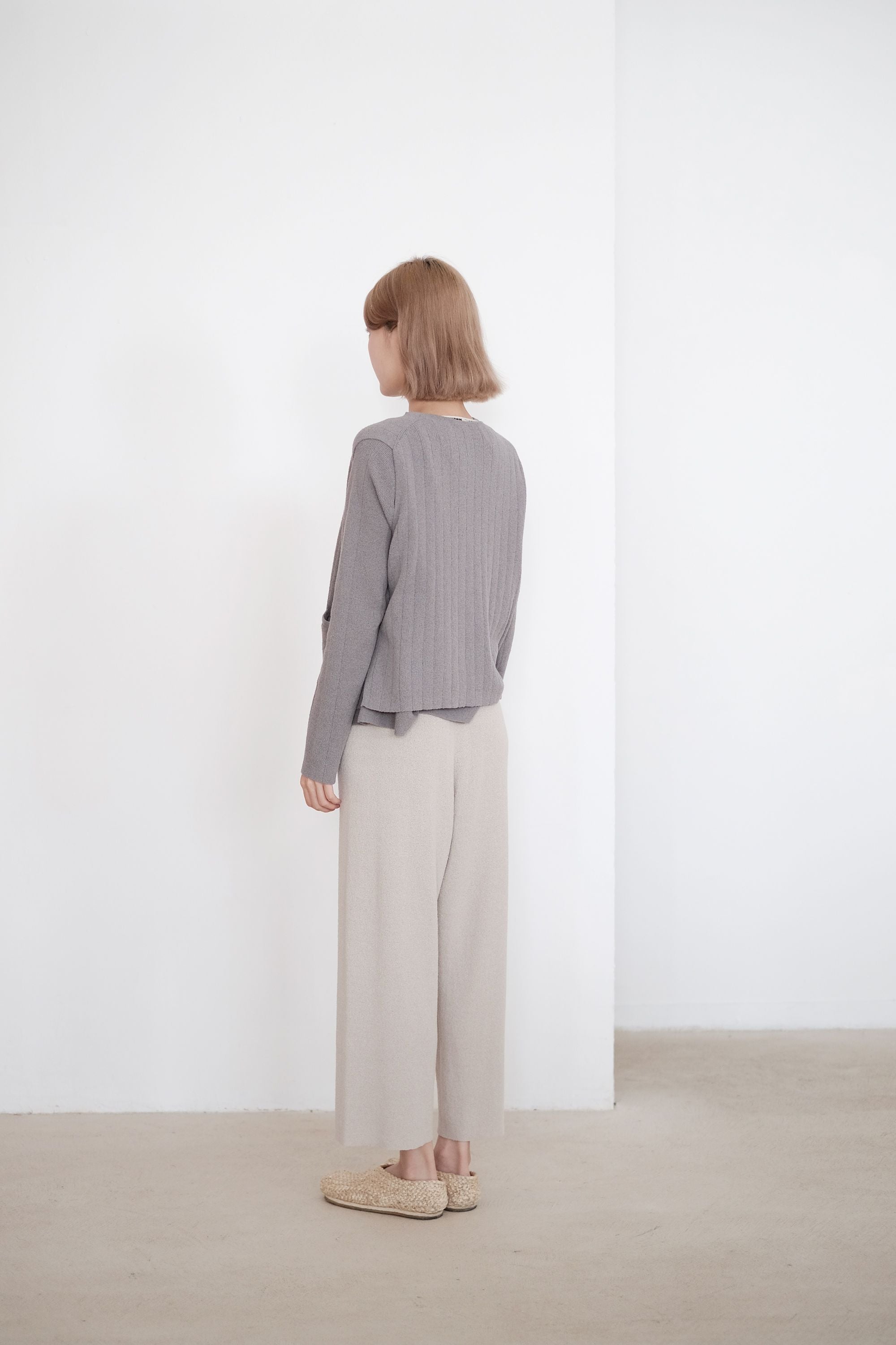 FLURINA KNIT PANTS (LIGHT GREY)