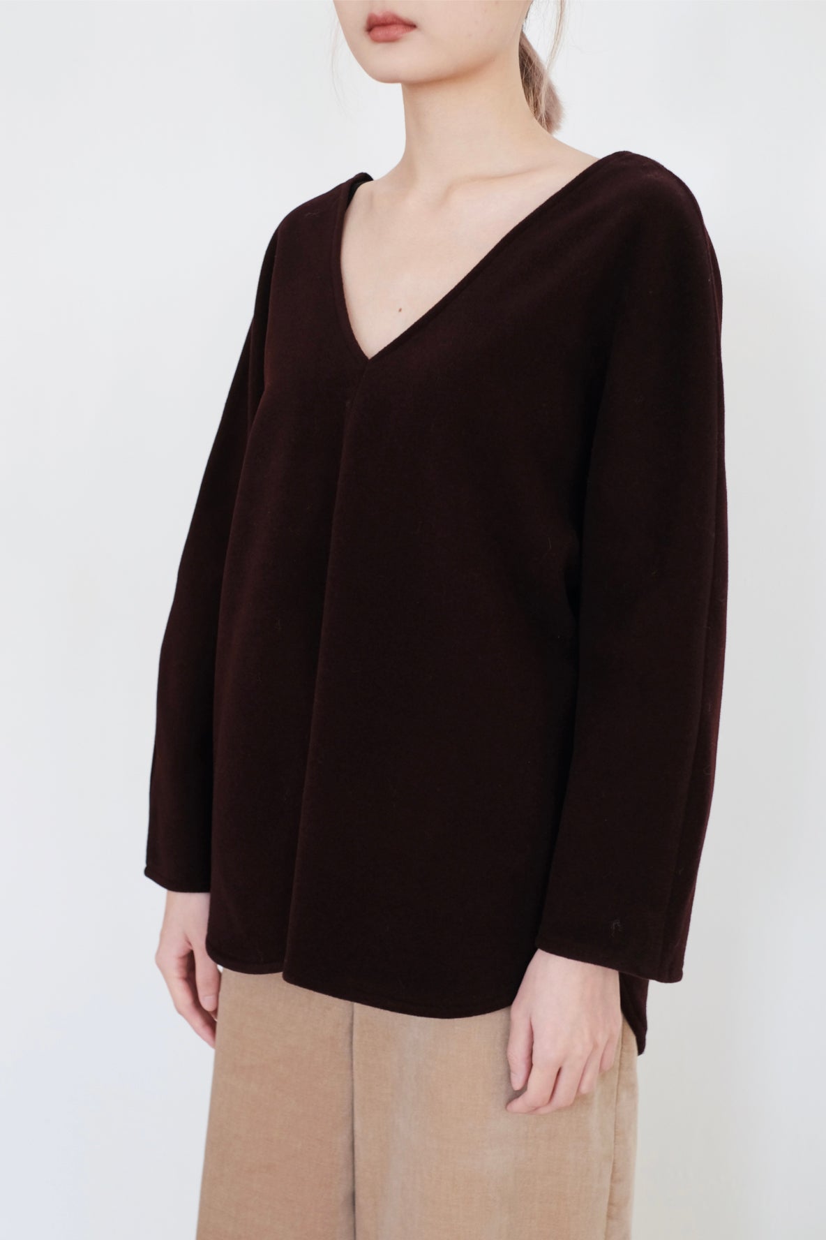 JYUN BLOUSE (BURGUNDY)