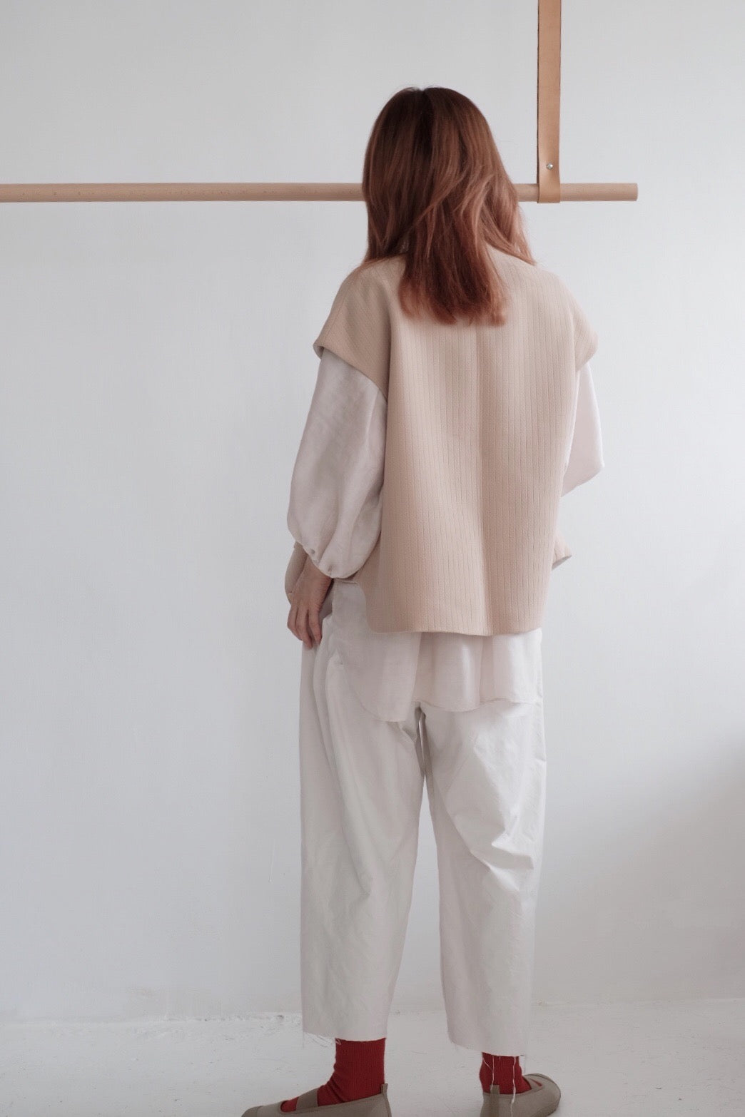 GRANDMA CROPPED TROUSERS (Ivory)