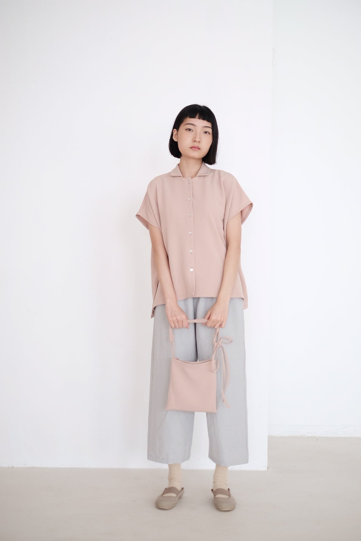 LAYLA BOX BLOUSE (NUDE PINK)