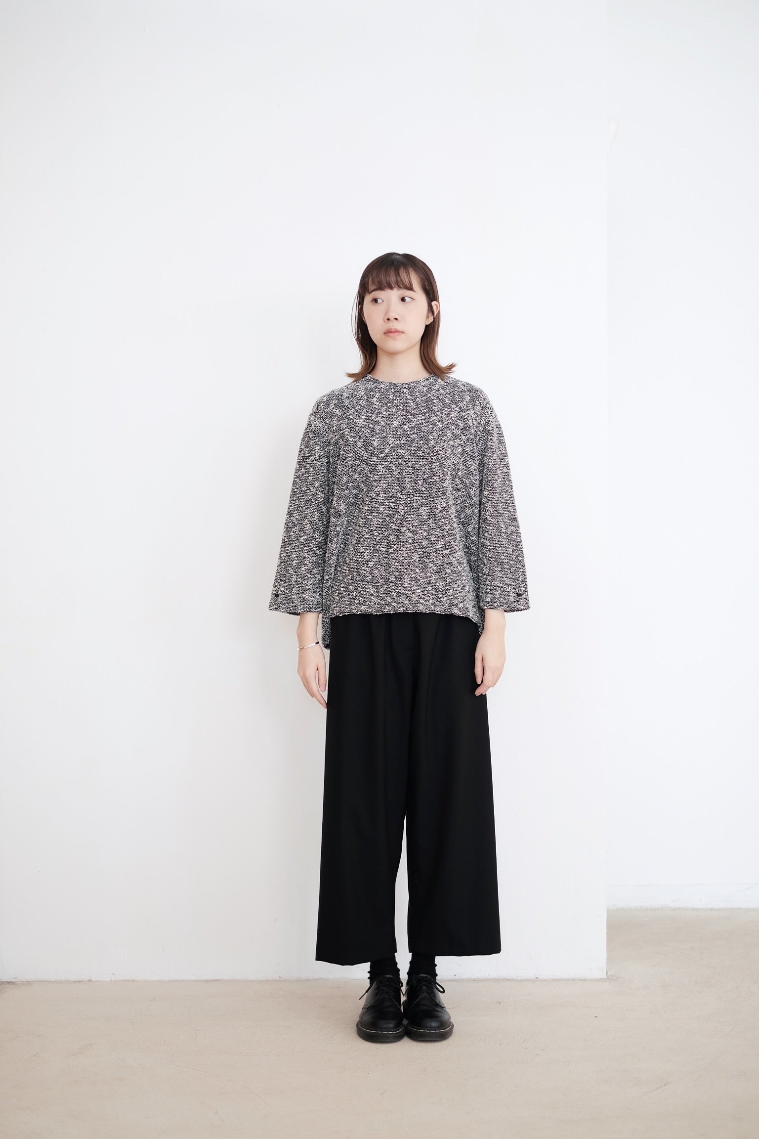 GRANDPA PANTS IN WOOL (BLACK)