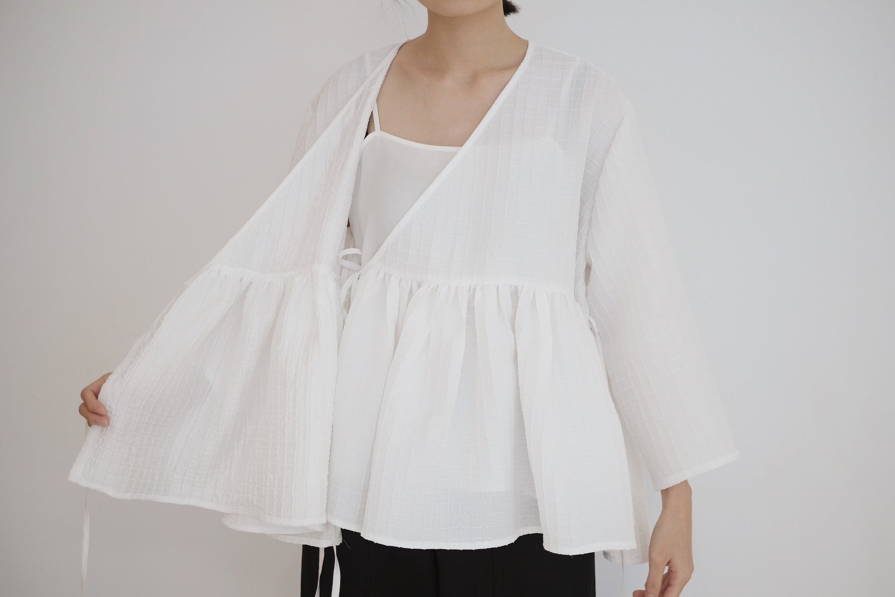 KĒKI LAYER BLOUSES WITH STRAPPING