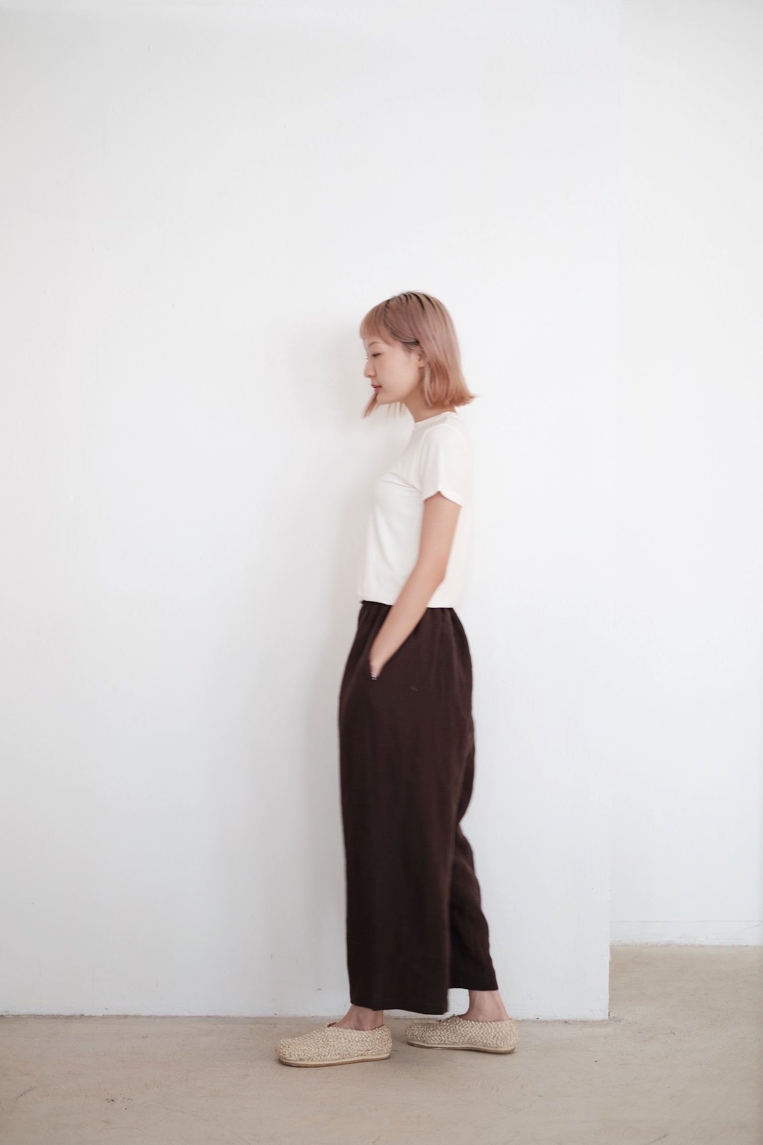 OBAASAN PANTS (BROWN)