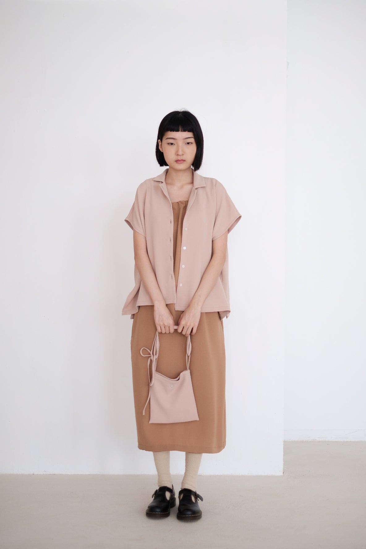 LAYLA BOX BLOUSE (NUDE PINK)