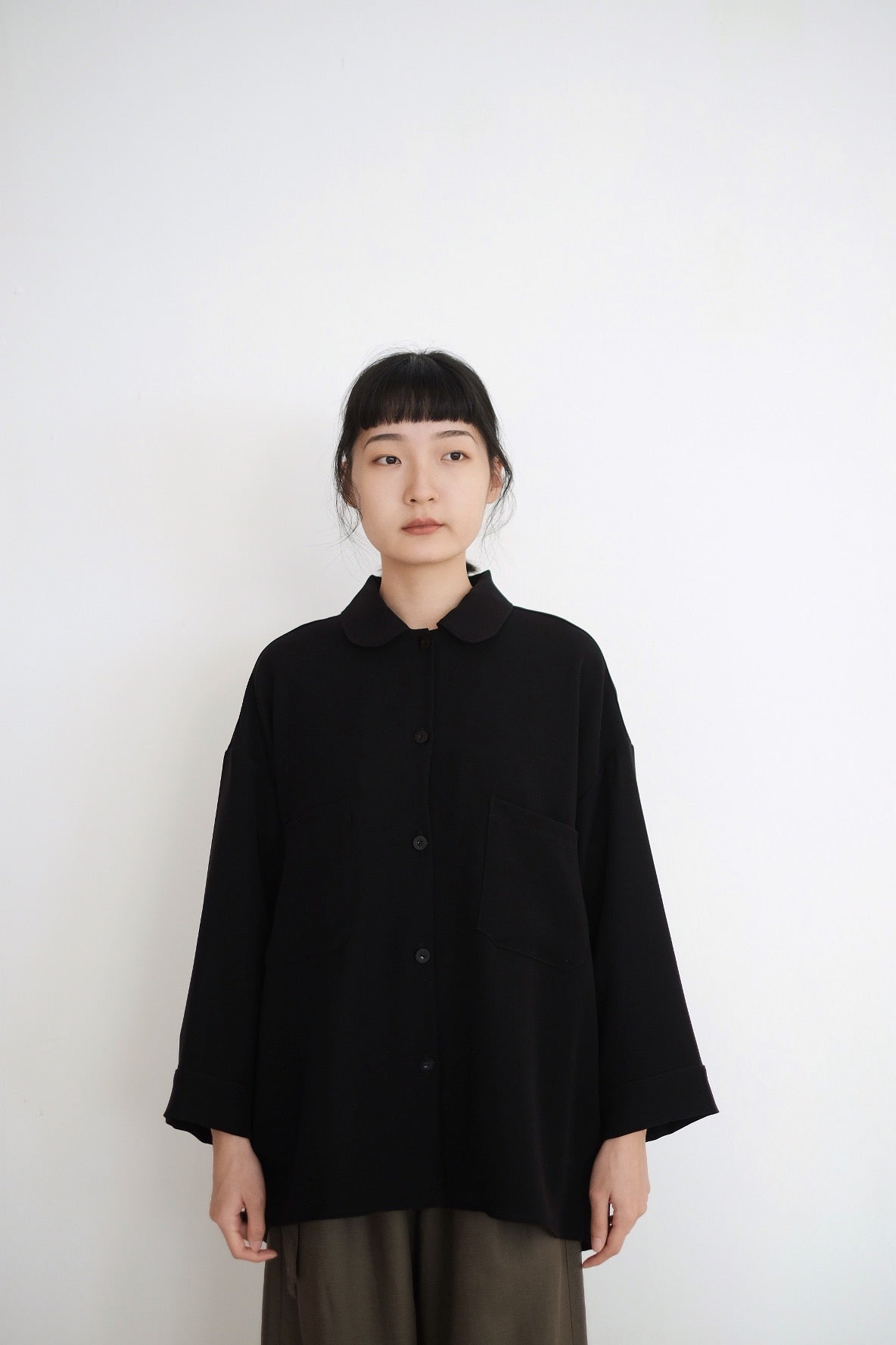 MELLOW OVERSIZED BLOUSE IN BLACK