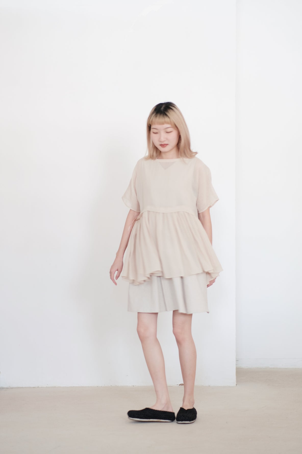 NOZOMI BLOUSE (BEIGE PEARL)