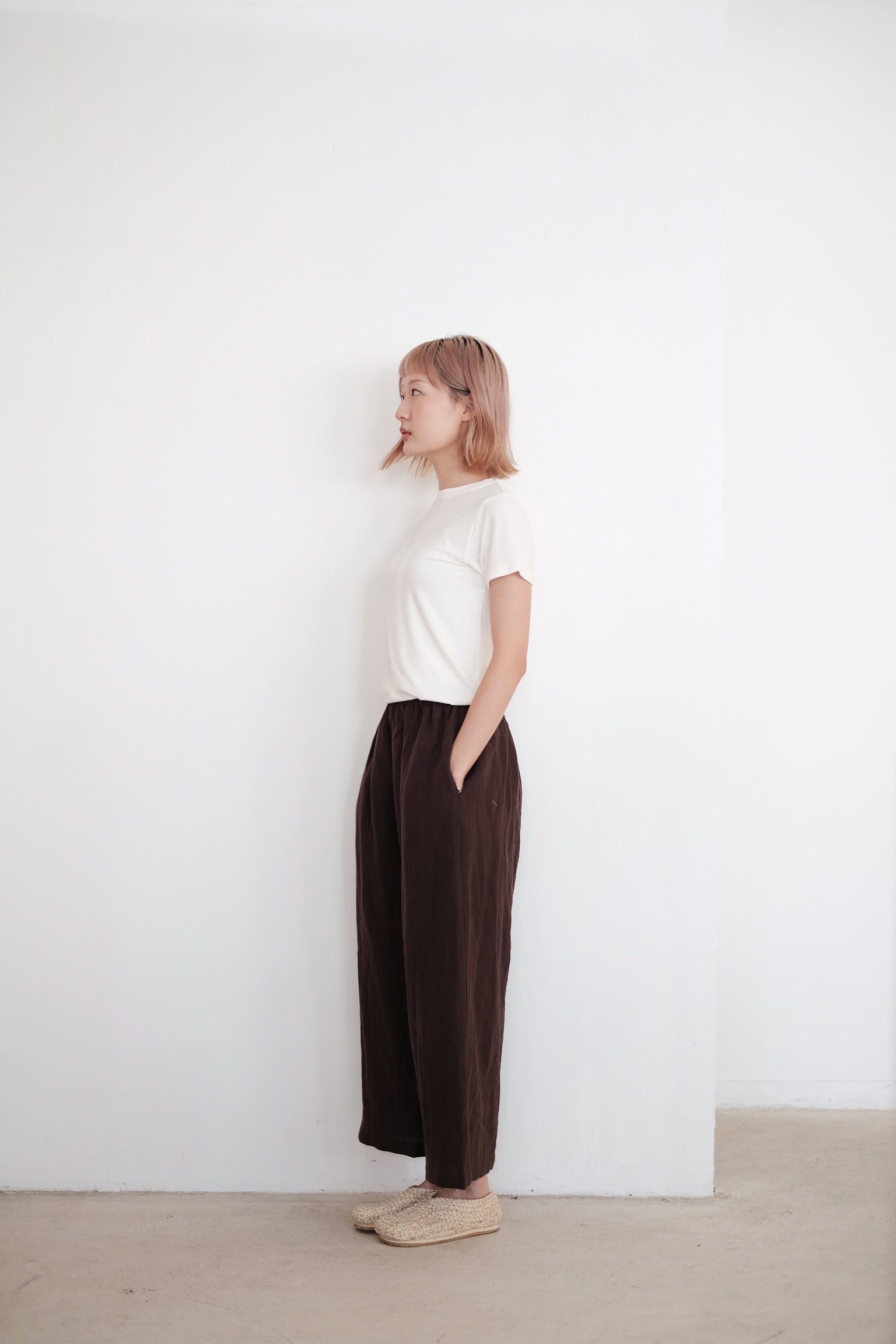 OBAASAN PANTS (BROWN)