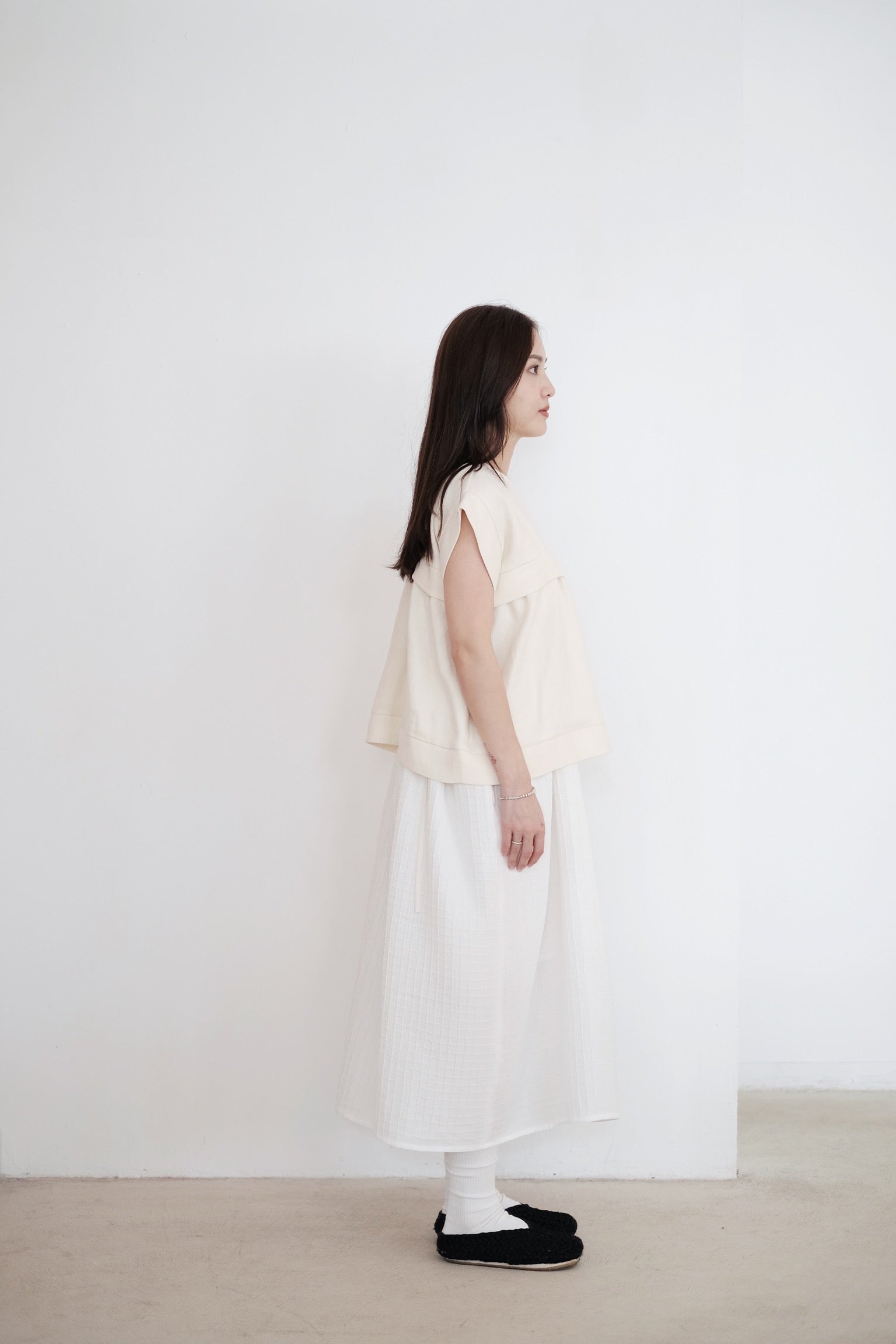 ALANA LINEN TOP (CREAM)