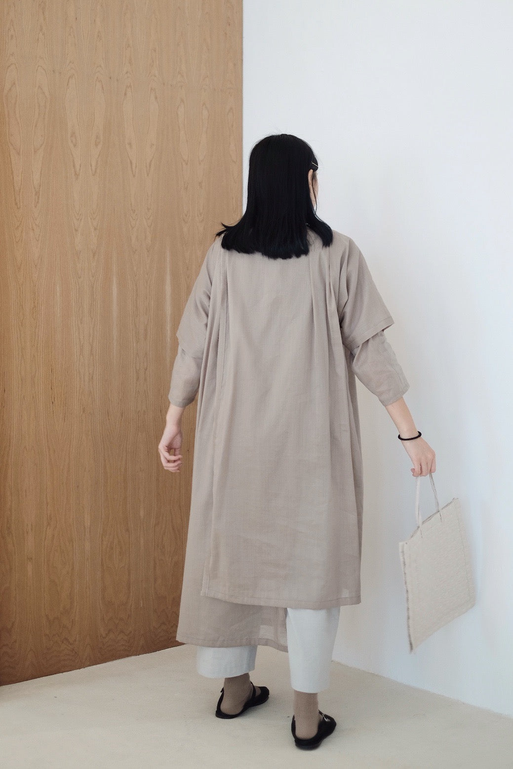 DREAMSCAPER DRESS (WARM GREY)