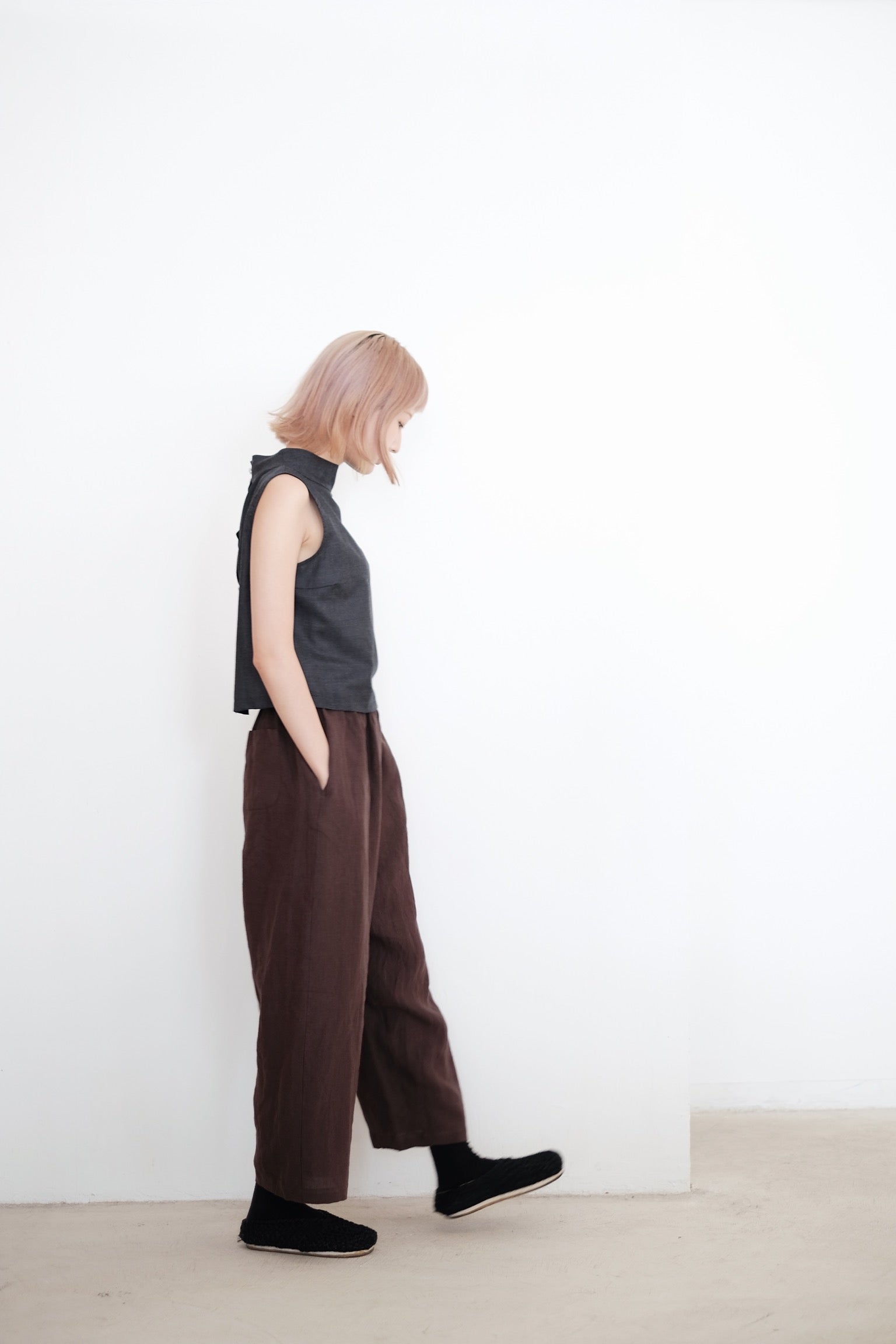 OBAASAN PANTS (BROWN)