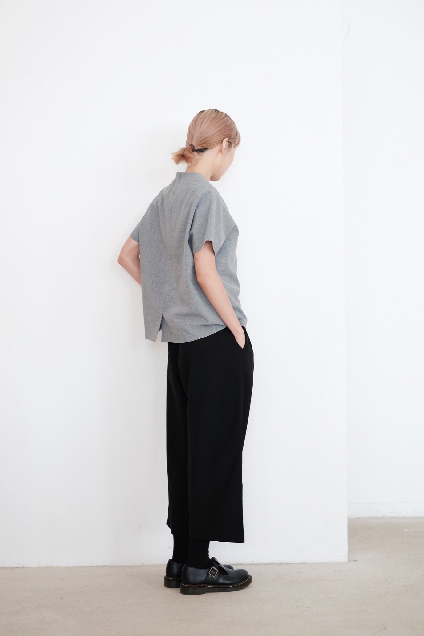 GRANDMA PANTS IN WOOL (BLACK)