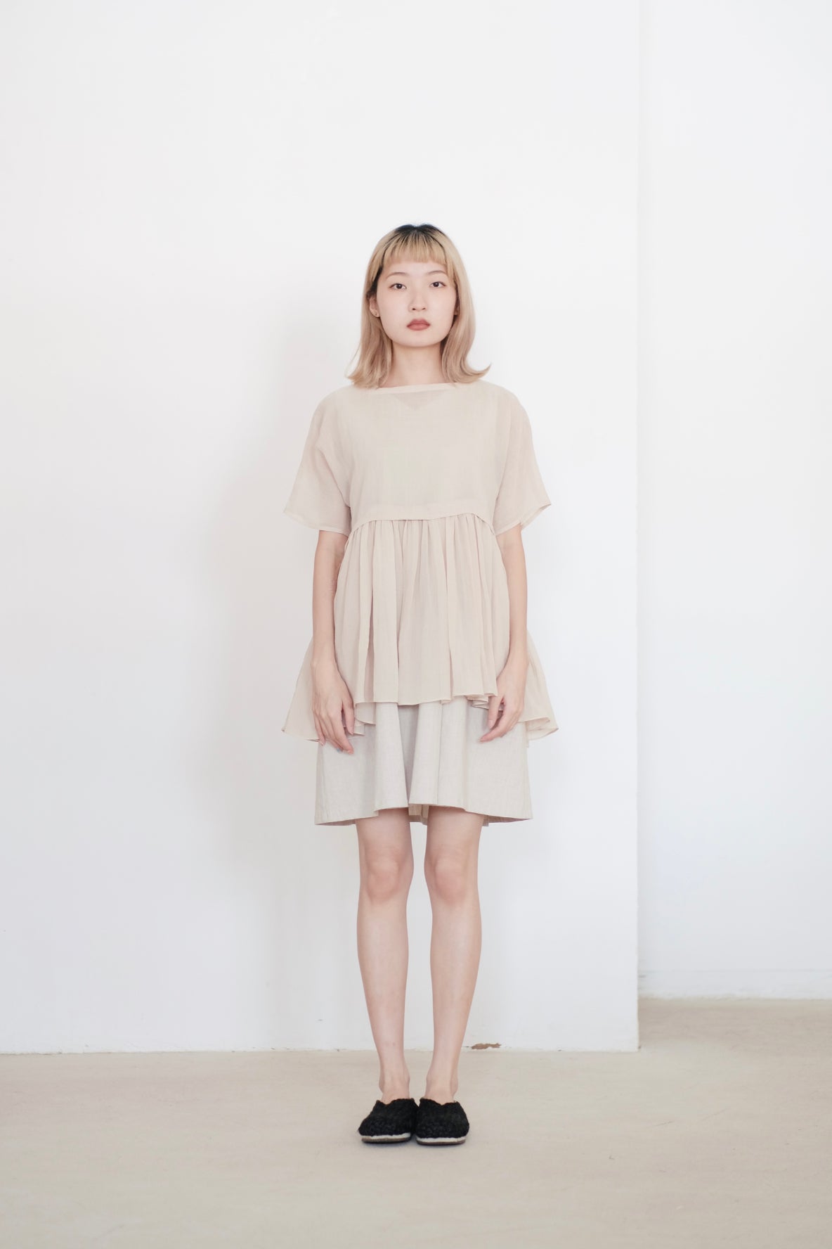 NOZOMI BLOUSE (BEIGE PEARL)