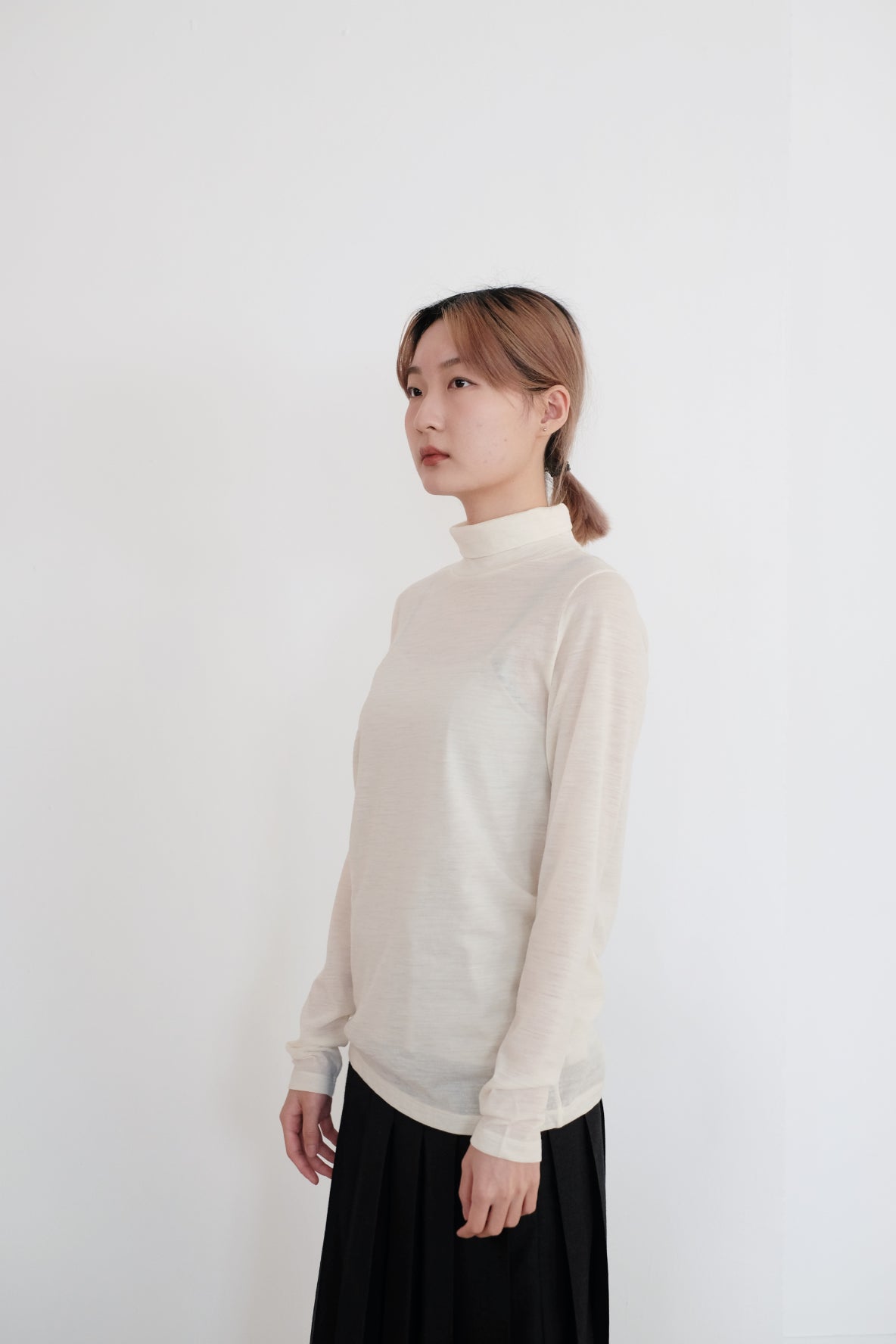 CACHI TURTLENECK TOP (CREAM)