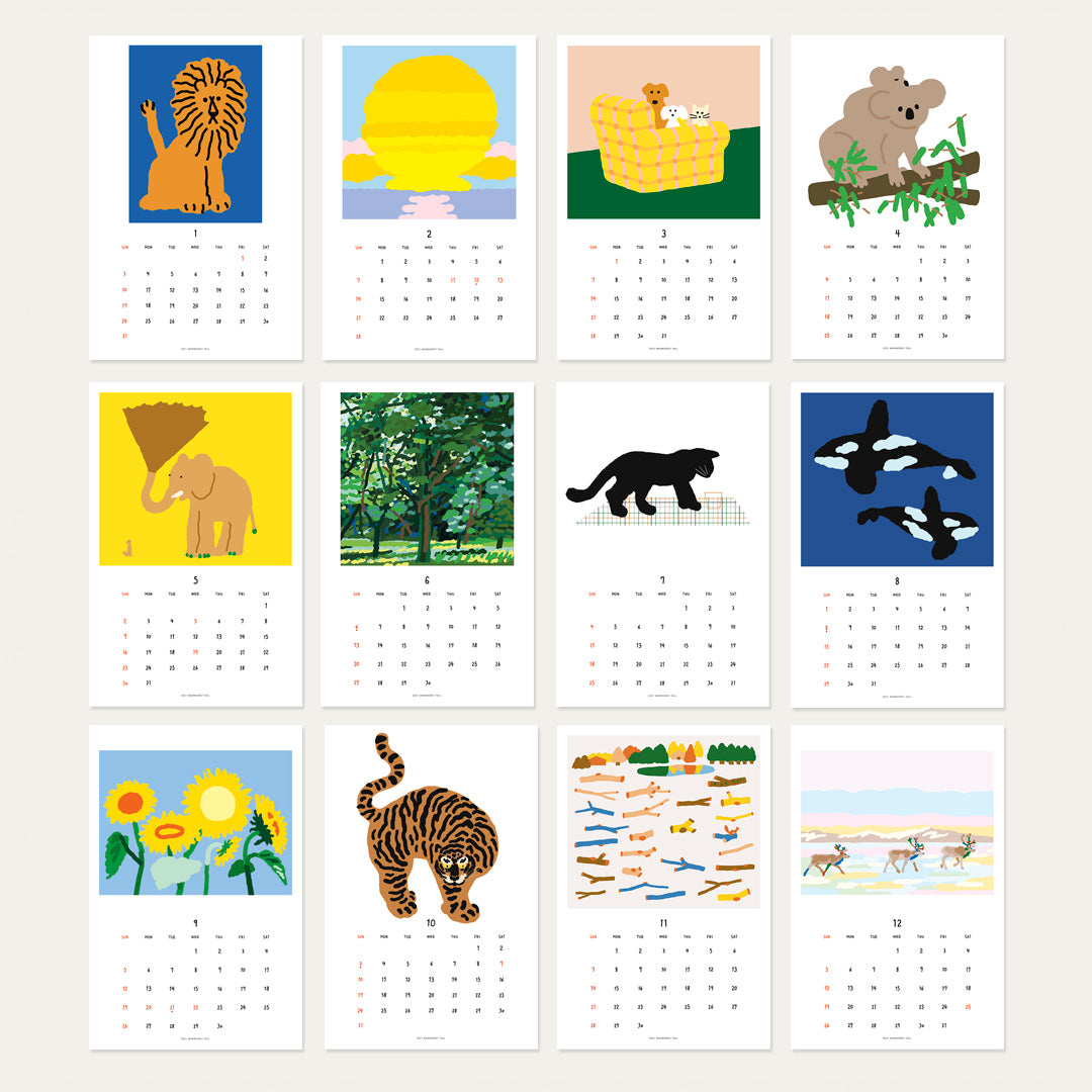 2021 DESK CALENDAR