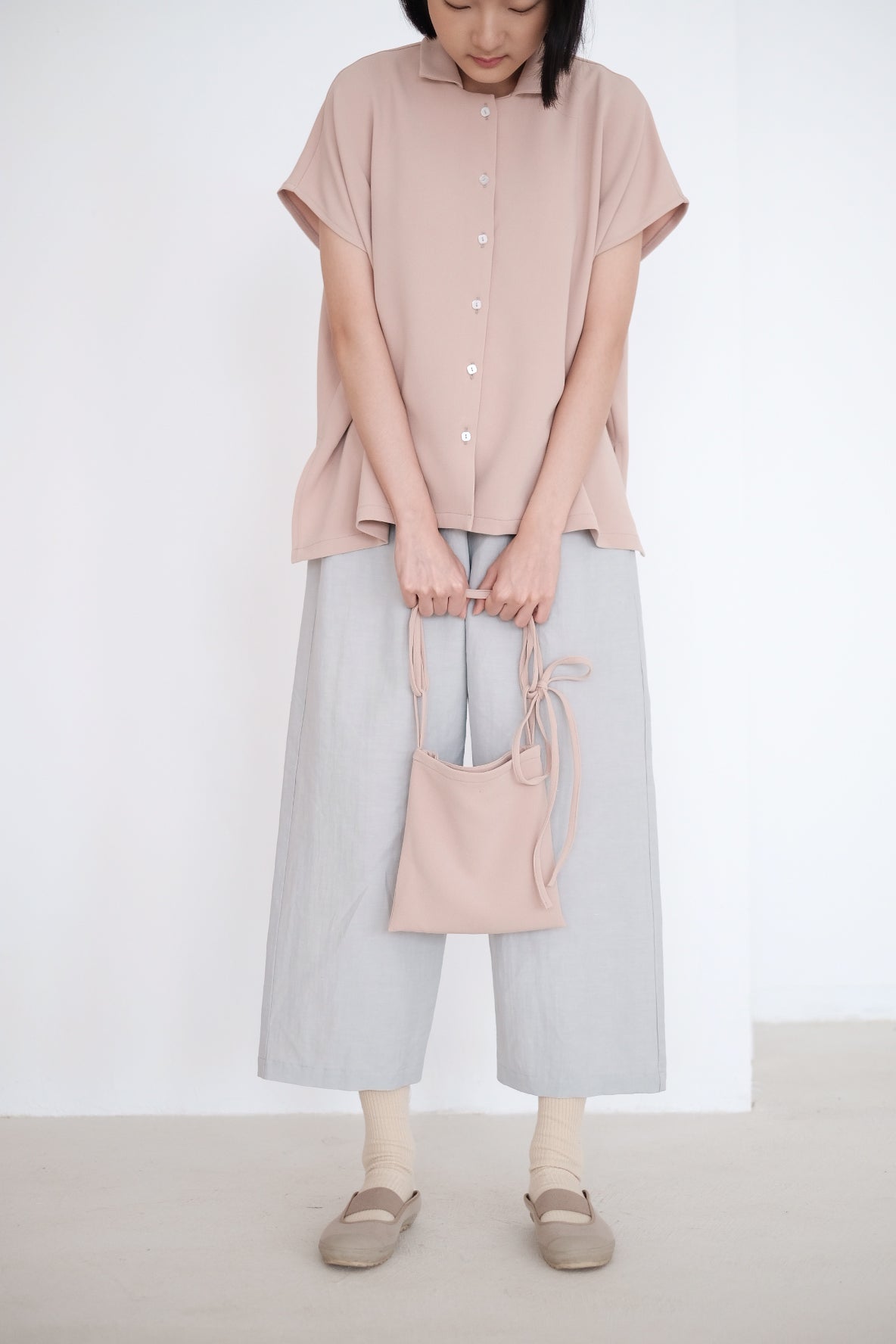 LAYLA BOX BLOUSE (NUDE PINK)