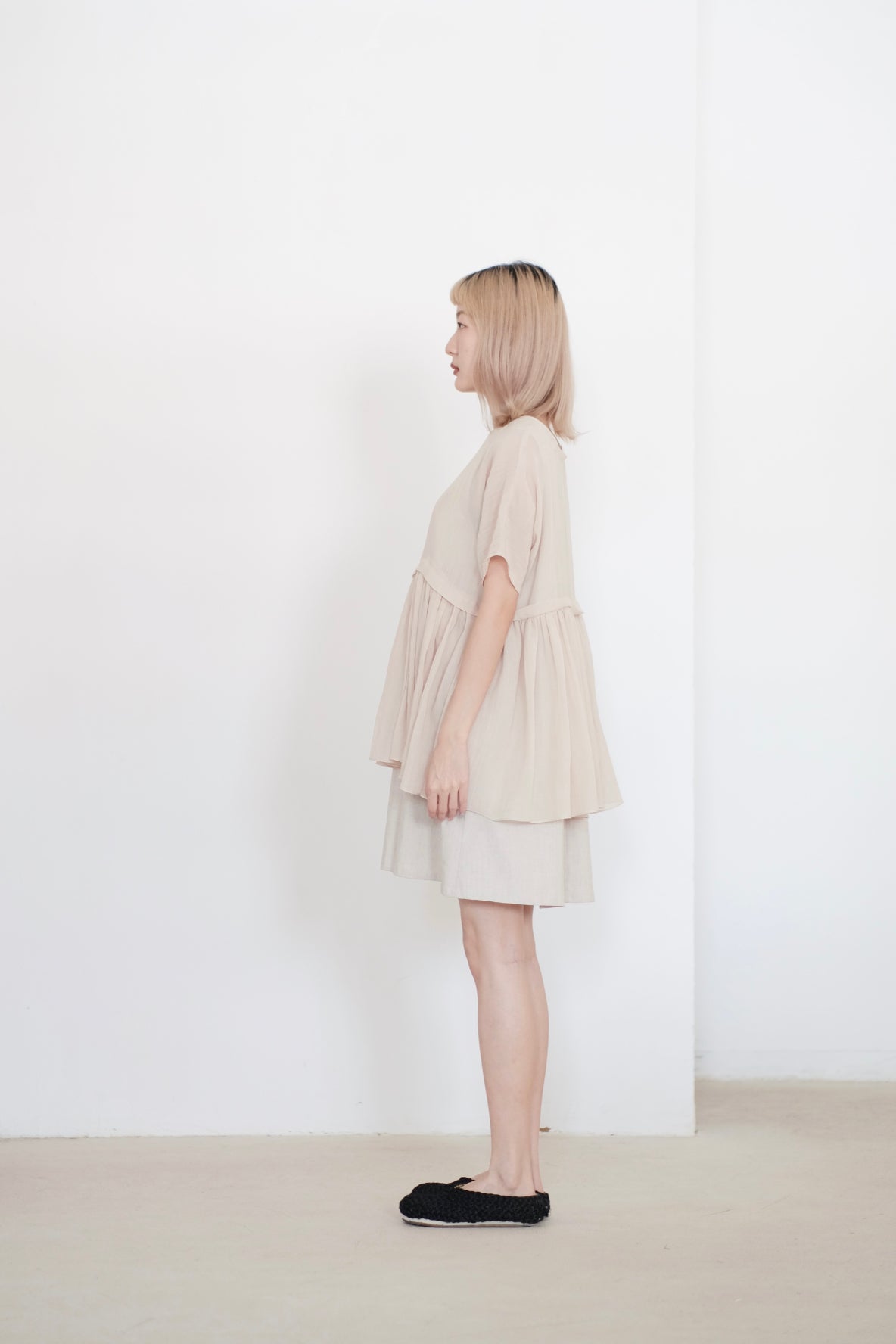 NOZOMI BLOUSE (BEIGE PEARL)