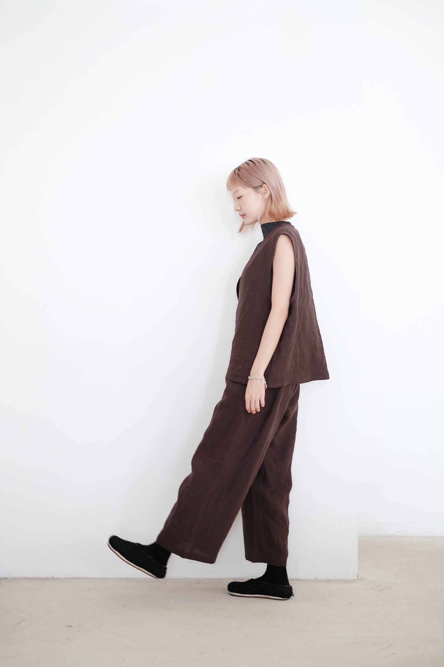 OBAASAN PANTS (BROWN)