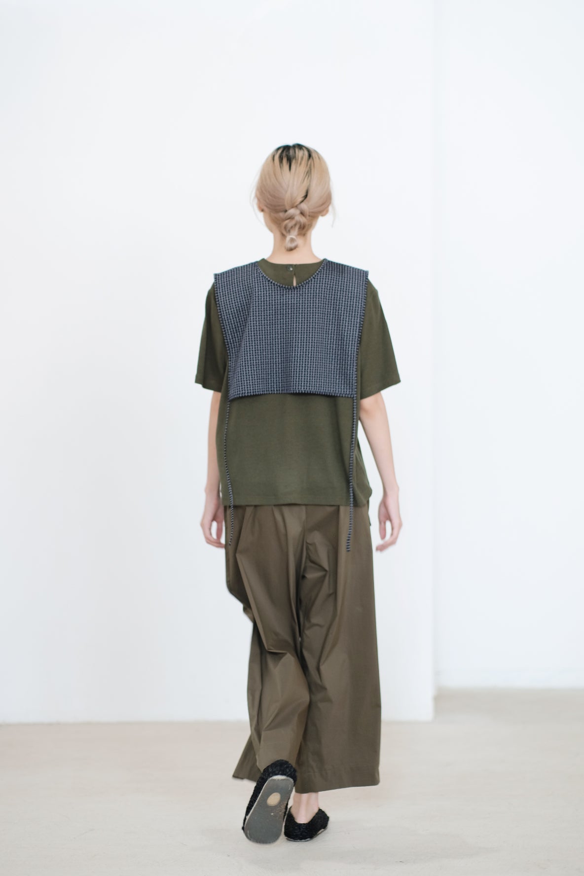 GAVINA RIBBION PANTS (OLIVE)