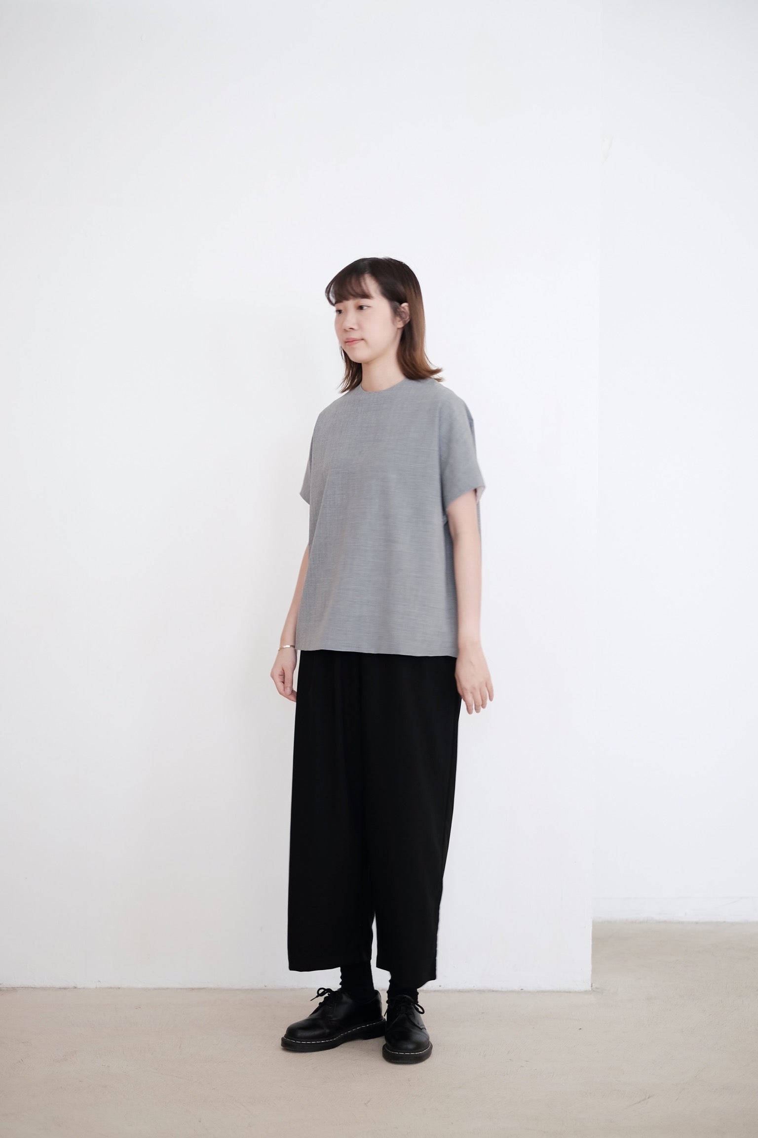 GRANDMA PANTS IN WOOL (BLACK)