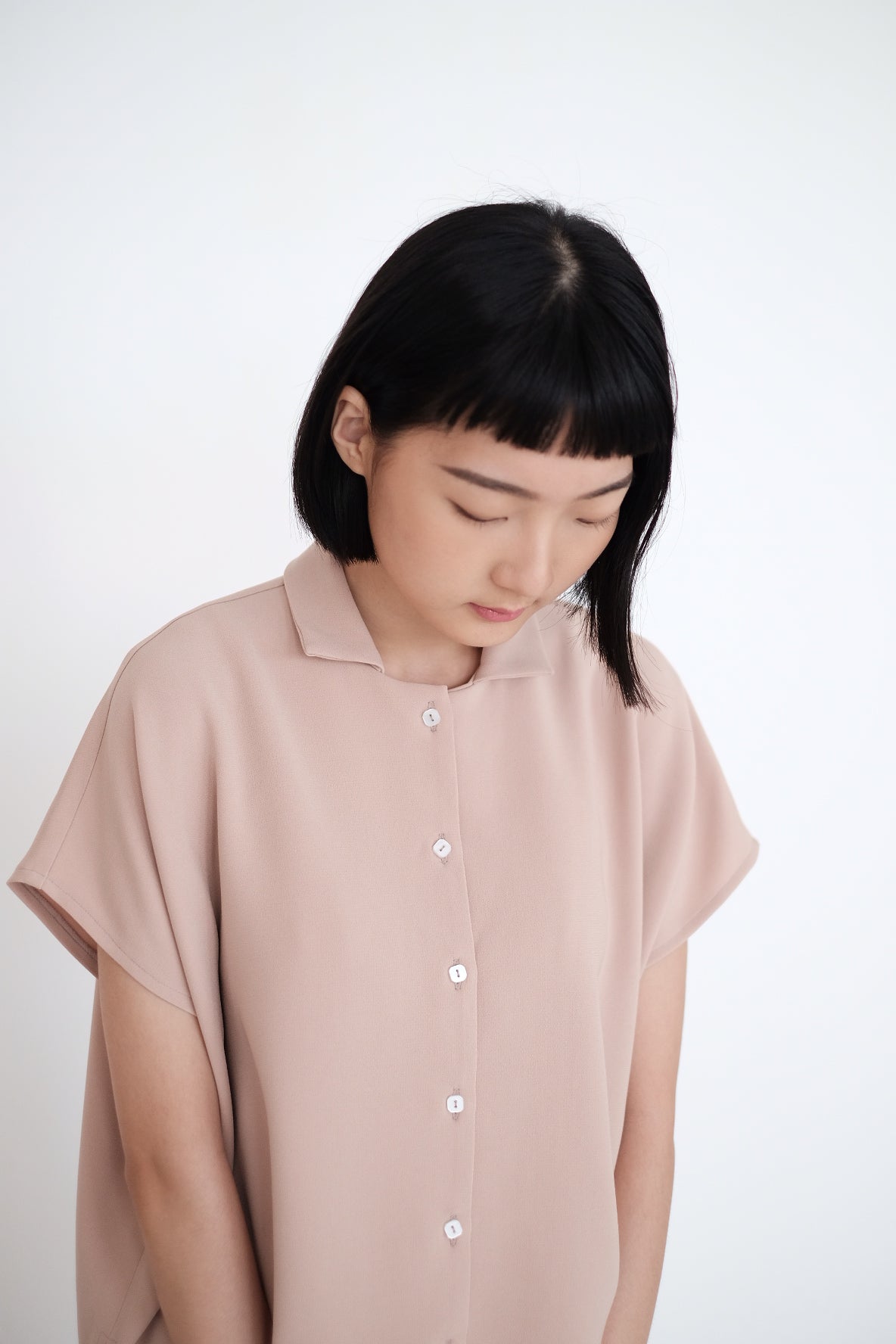 LAYLA BOX BLOUSE (NUDE PINK)