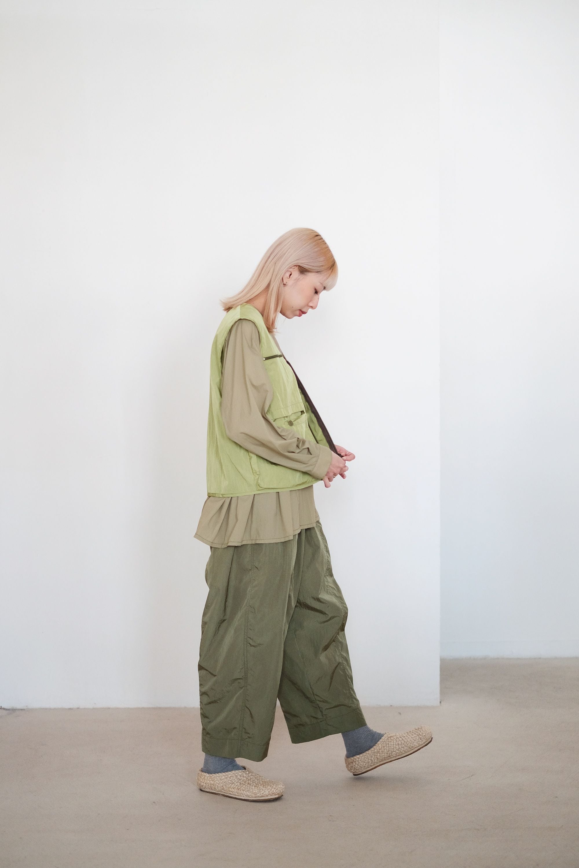 CARLOTTA BLOUSE (LIGHT OLIVE)