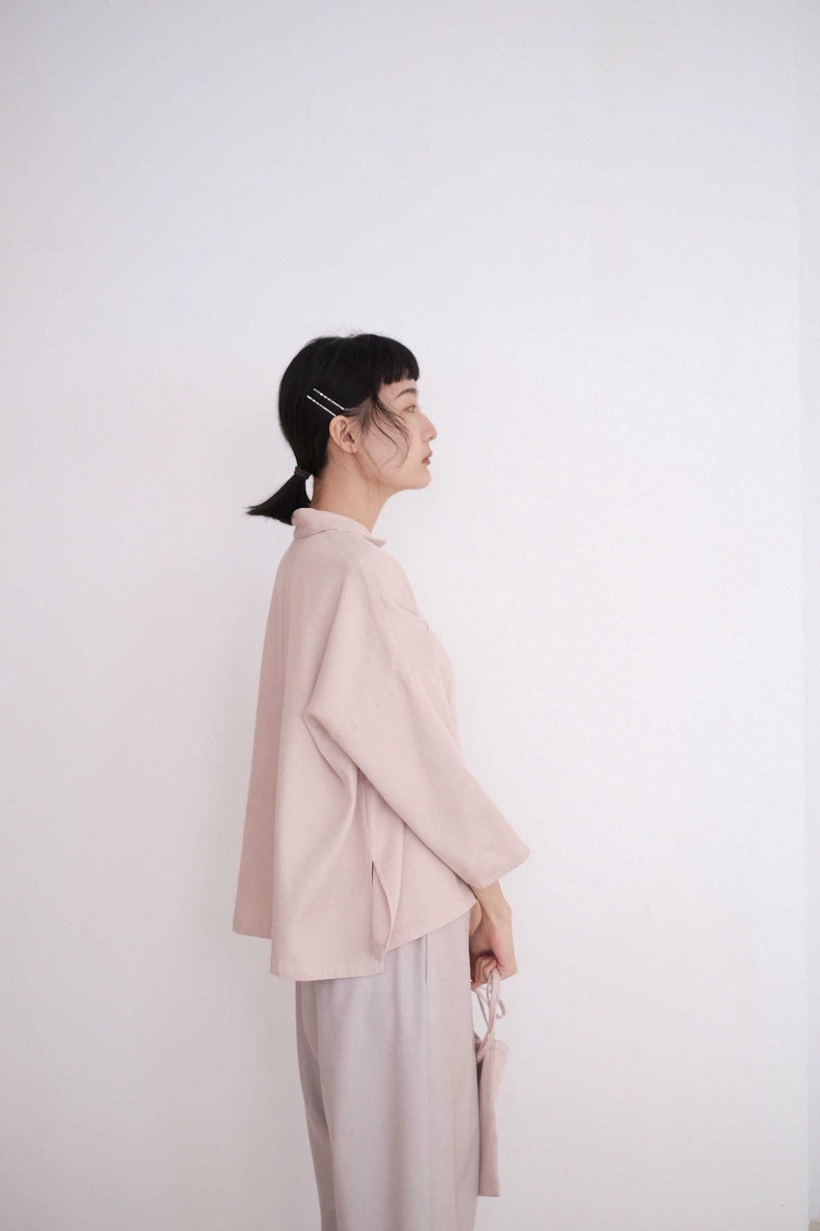 LAYLA BOX LONG SLEEVES BLOUSE (DUSTY PINK) PRE ORDER