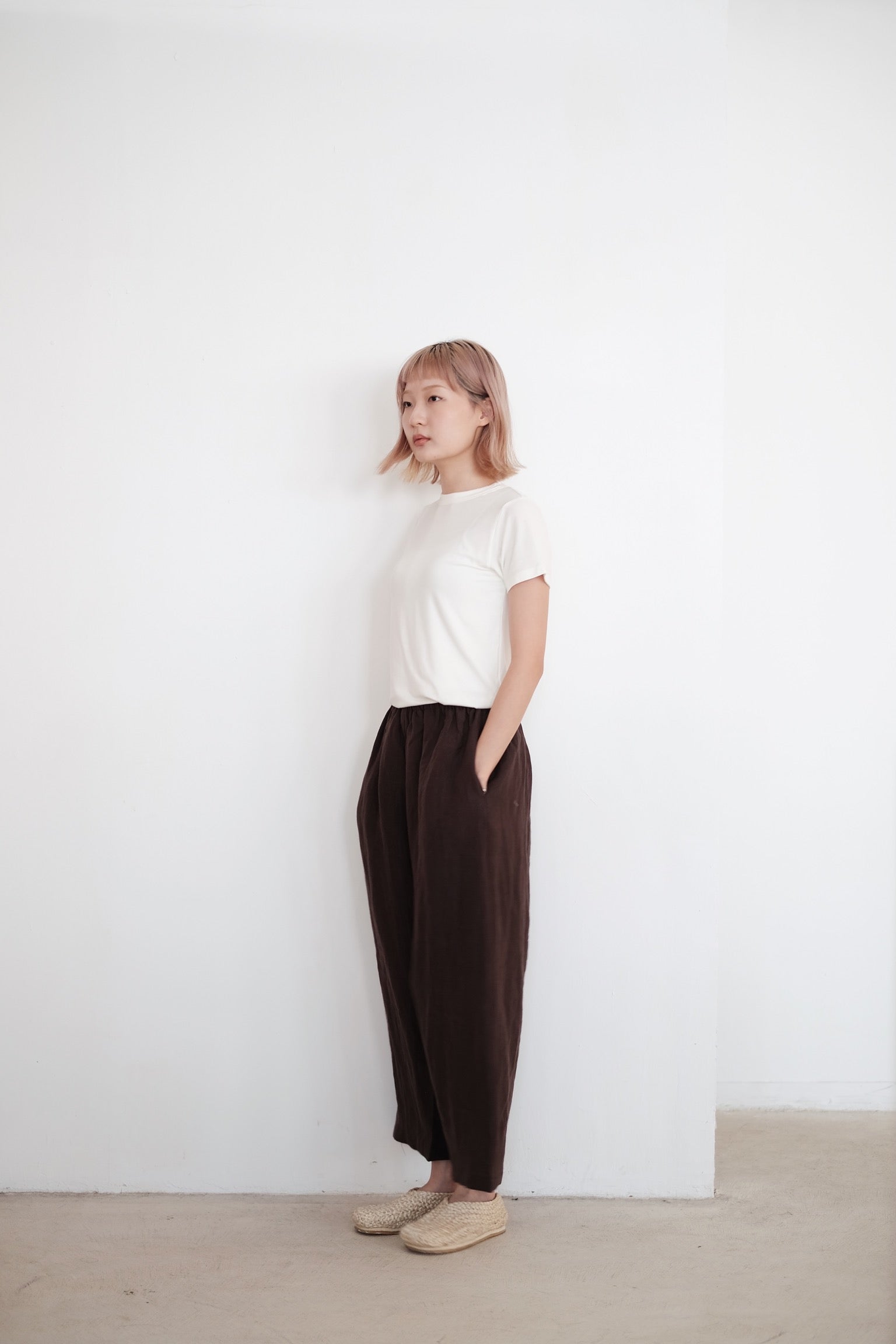 OBAASAN PANTS (BROWN)