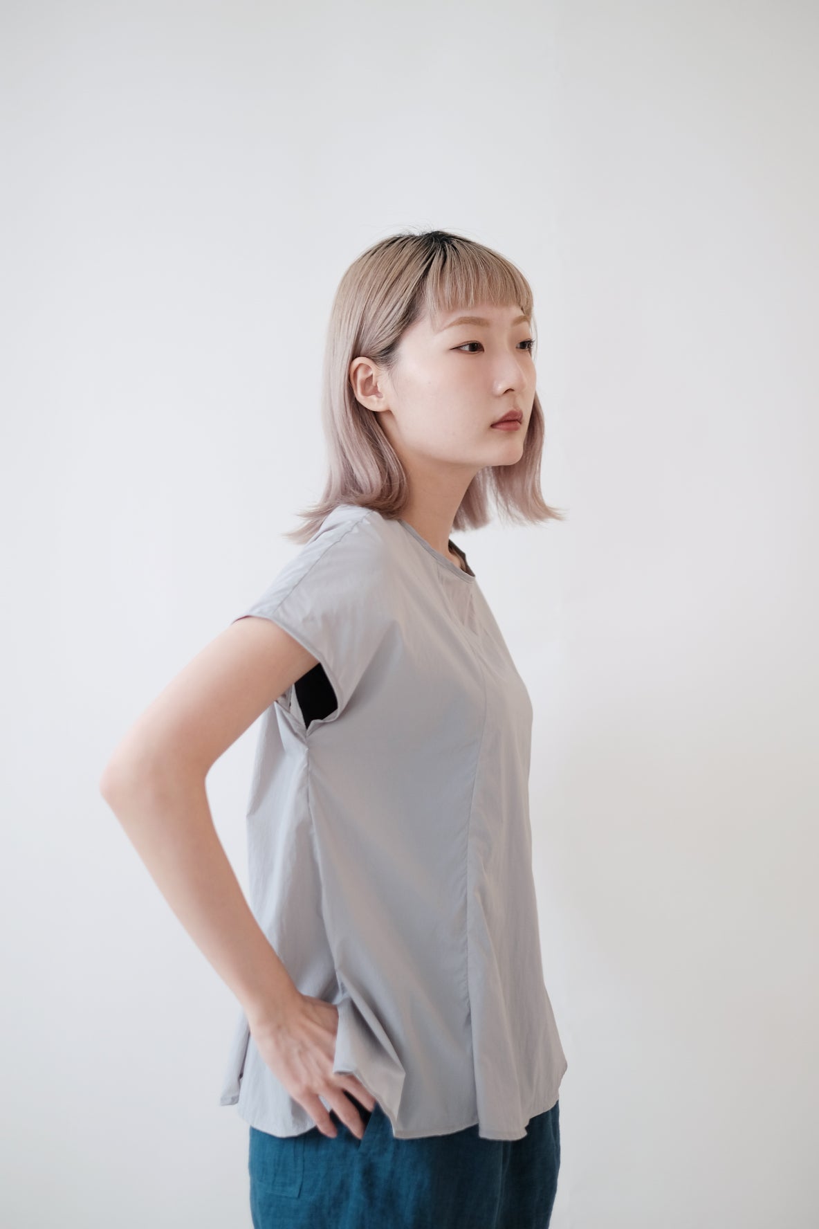 RORY BLOUSE (GREY)