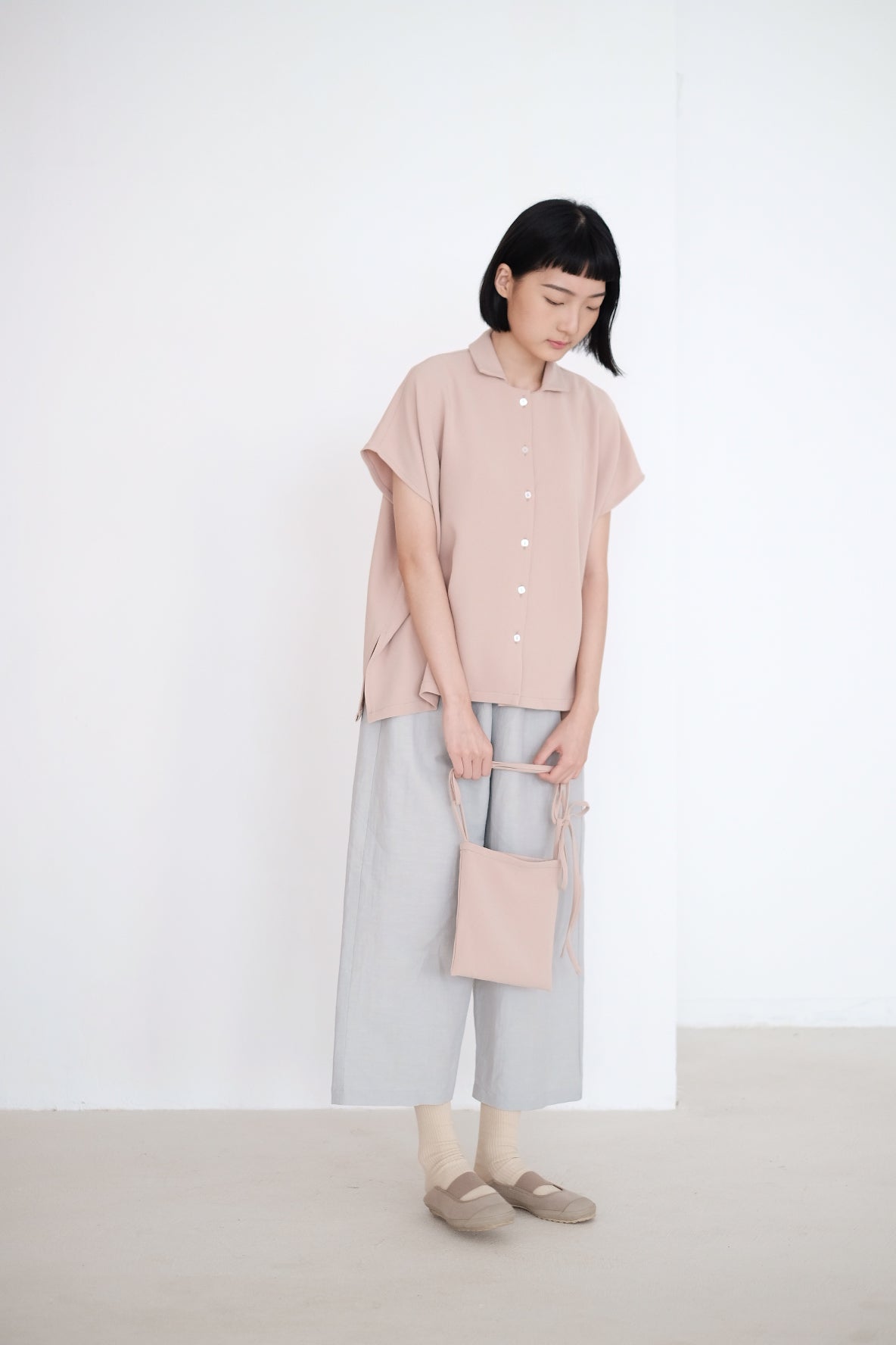 LAYLA BOX BLOUSE (NUDE PINK)